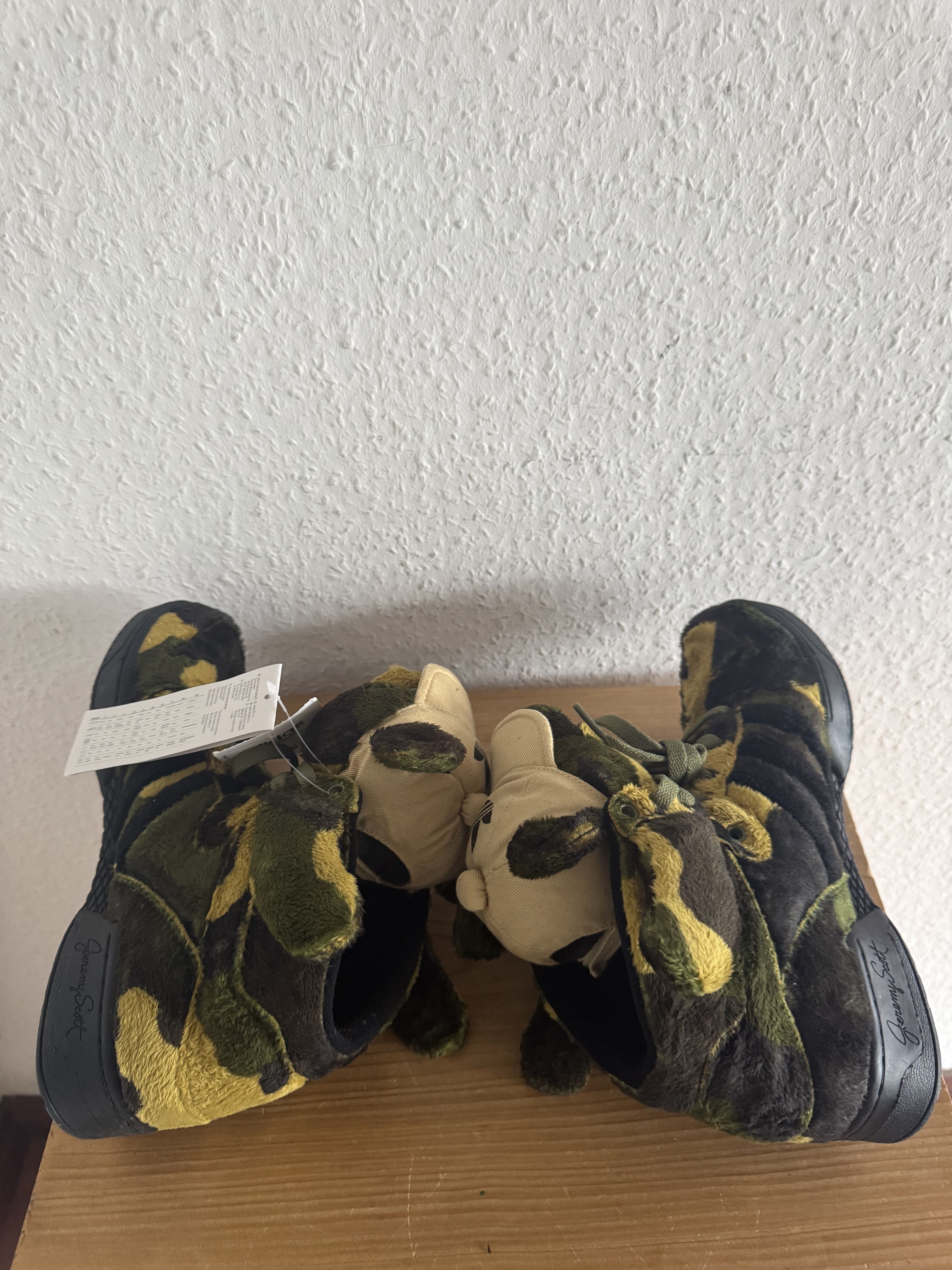 Adidas × Jeremy Scott JS Camo Teddy Bear Sneakers Size US 6.5 / EU 39-40 - 17 Thumbnail