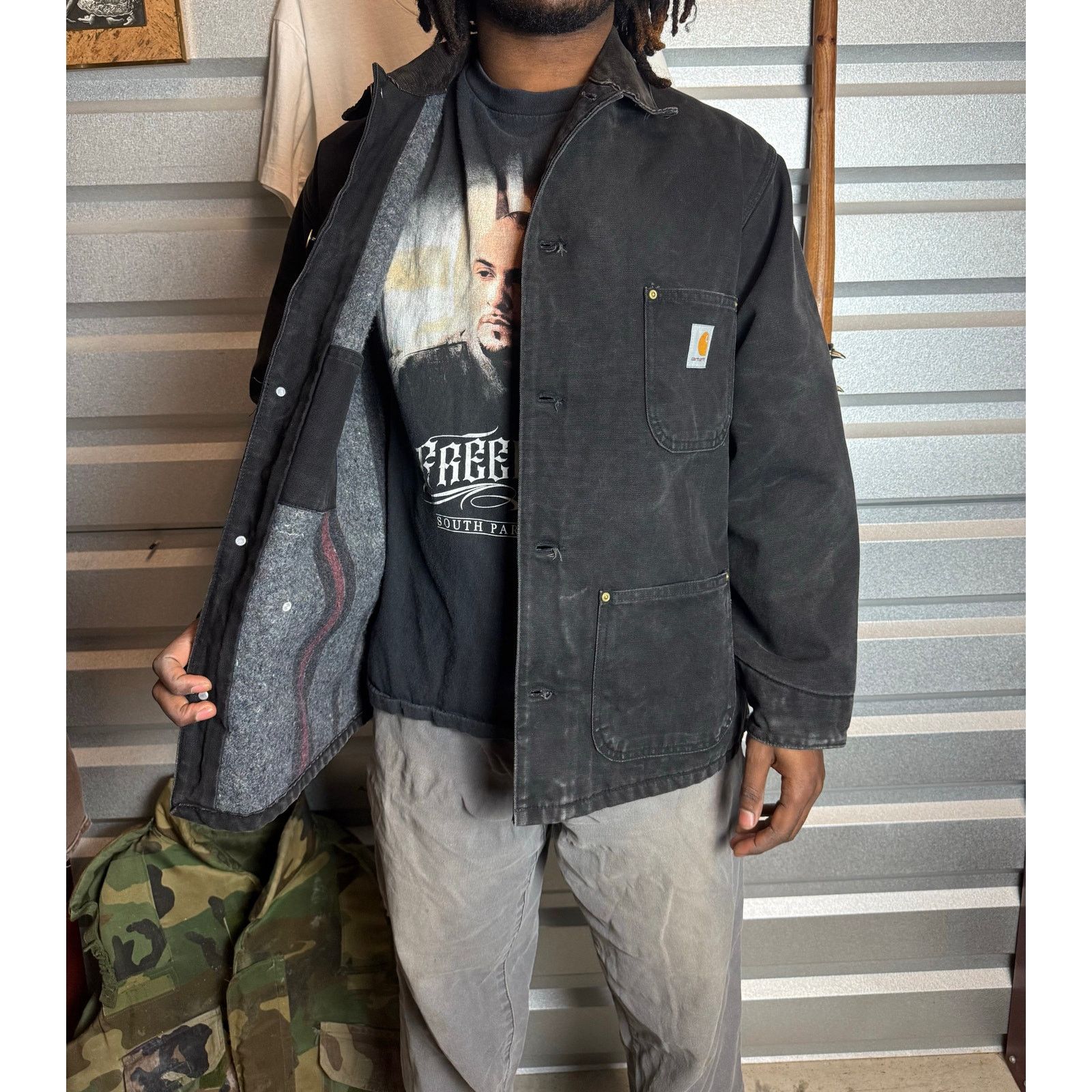Carhartt Black Carhartt Chore Jacket Size US L / EU 52-54 / 3 - 3 Thumbnail