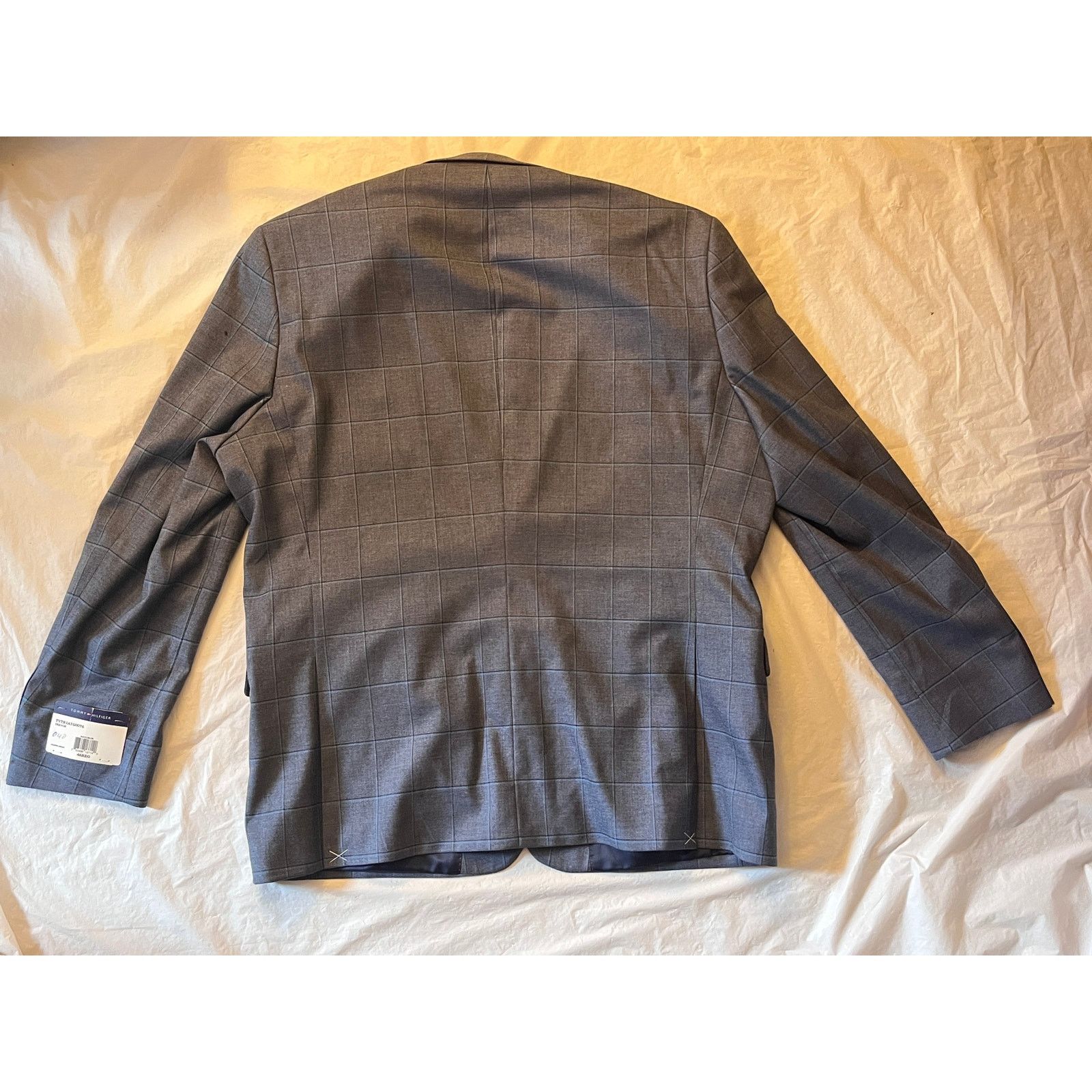 Tommy Hilfiger Tommy Hilfiger Men Suit Jacket 46R Gray Modern Fit Size 46R - 2 Thumbnail