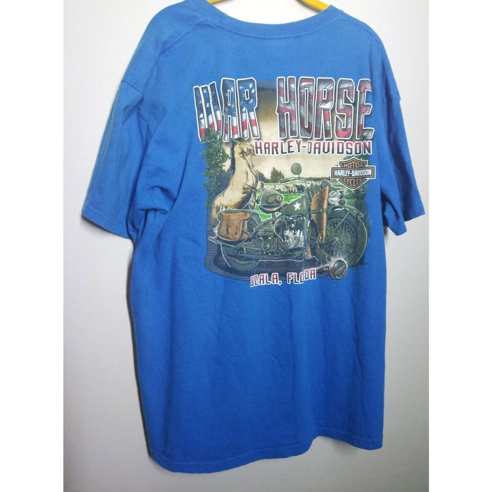 Harley Davidson VINTAGE Harley-Davidson Mens T-Shirt Motorcycle Florida 2016 XL Blue Graphic Tee Men's Size US XL / EU 56 / 4 - 5 Thumbnail