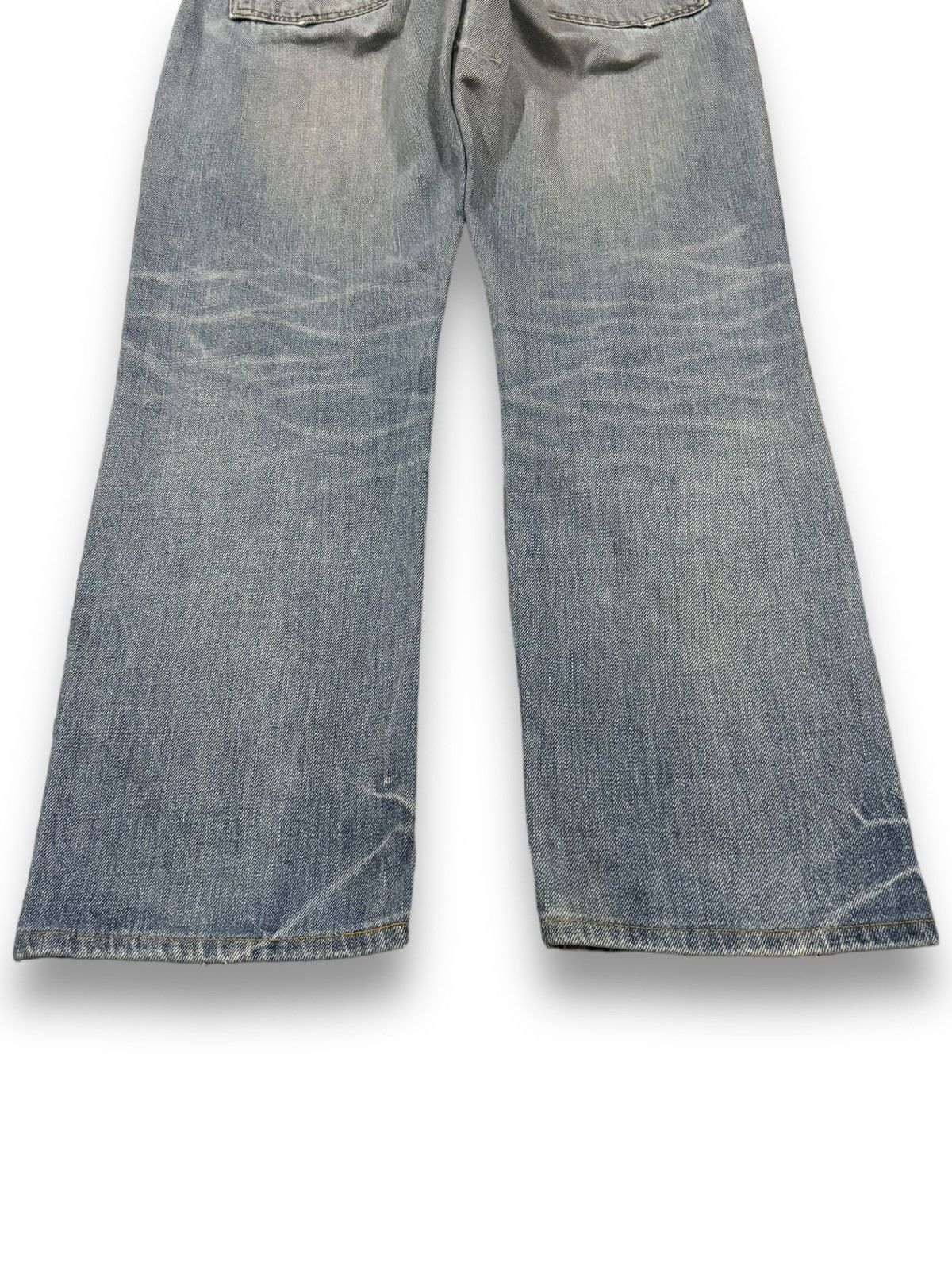 Japanese Brand Vintage Men Without A Country Selvedge Ripped Grunge Jeans Size US 29 - 15 Thumbnail
