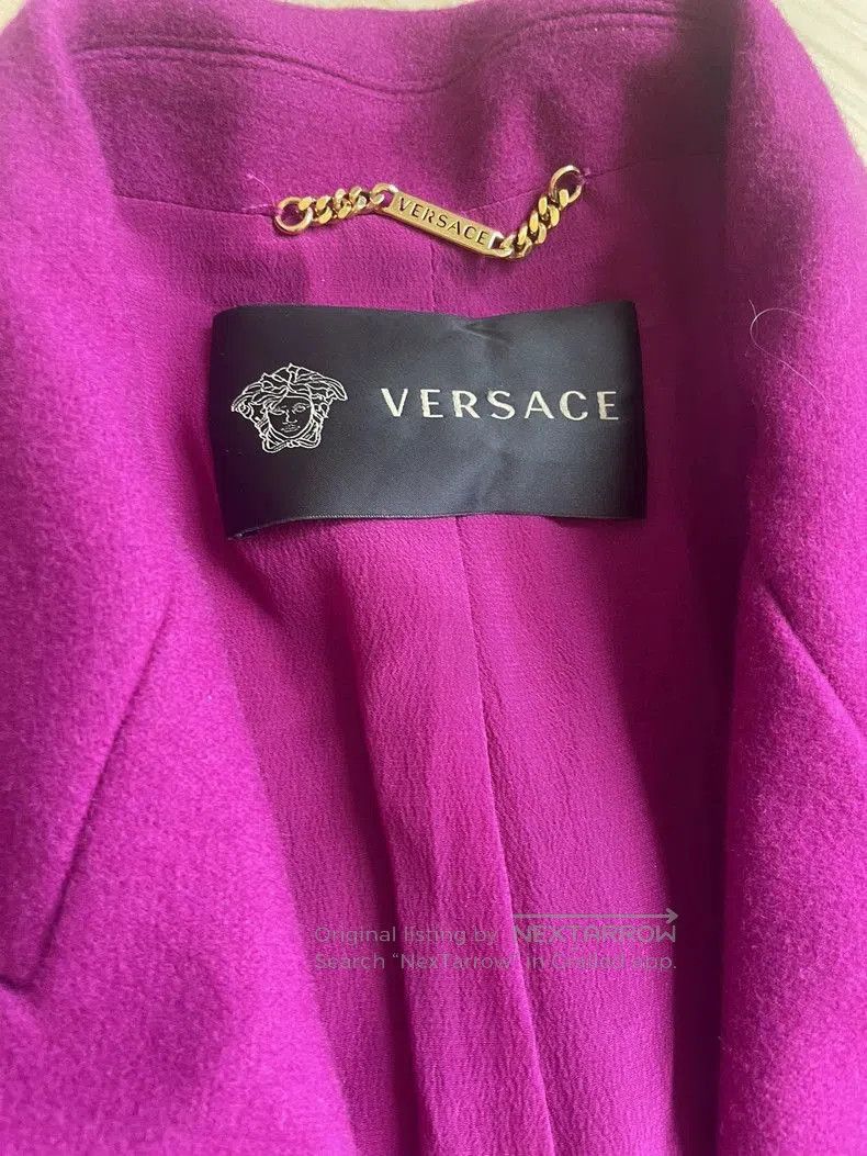 Versace Versace Pink Cashmere Coat L. Size US L / EU 52-54 / 3 - 2 Thumbnail