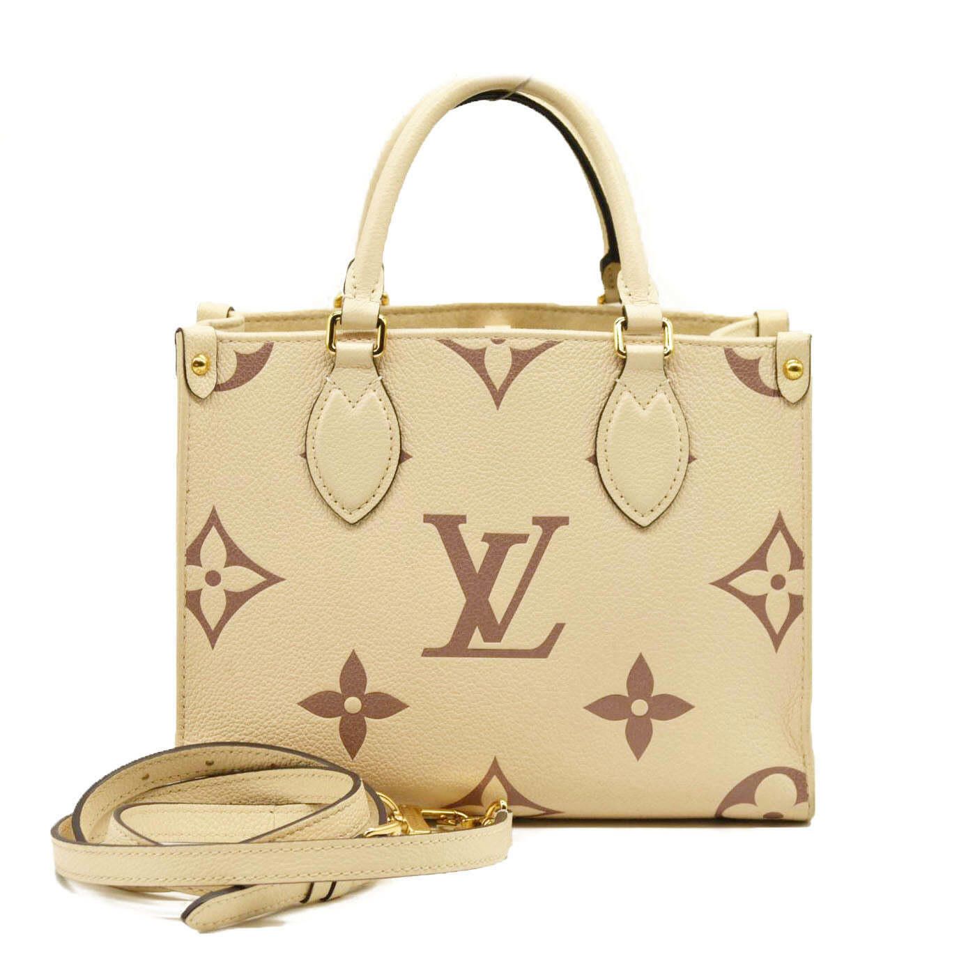 Louis Vuitton Louis Vuitton Empreinte Monogram Giant Onthego PM Creme Size ONE SIZE - 1 Thumbnail
