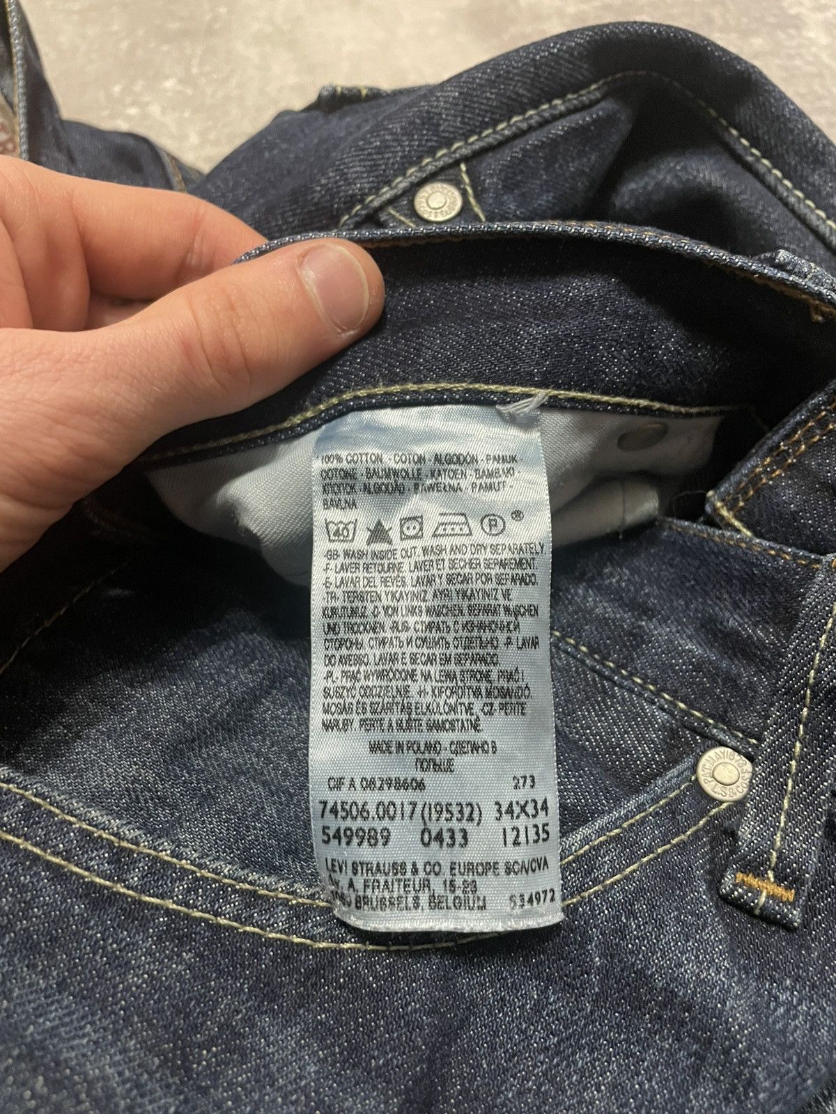 Levi's Vintage Levis Blue Jeans Denim 34/34 Size US 34 / EU 50 - 10 Thumbnail