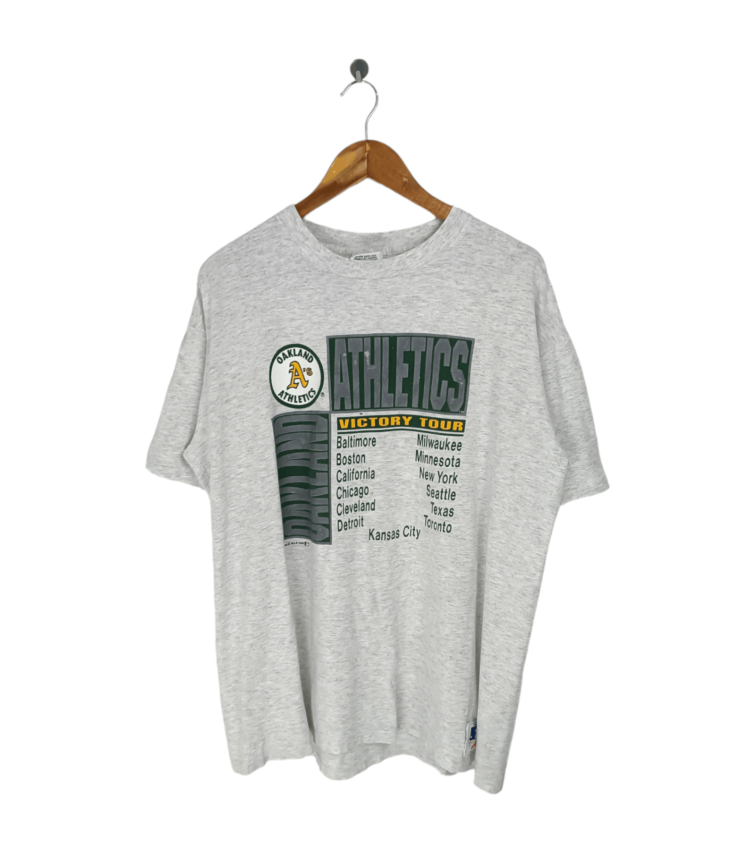 MLB VINTAGE '89 OAKLAND ATHLETICS MLB VICTORY TOUR VERY RARE Size US XL / EU 56 / 4 - 1 Thumbnail