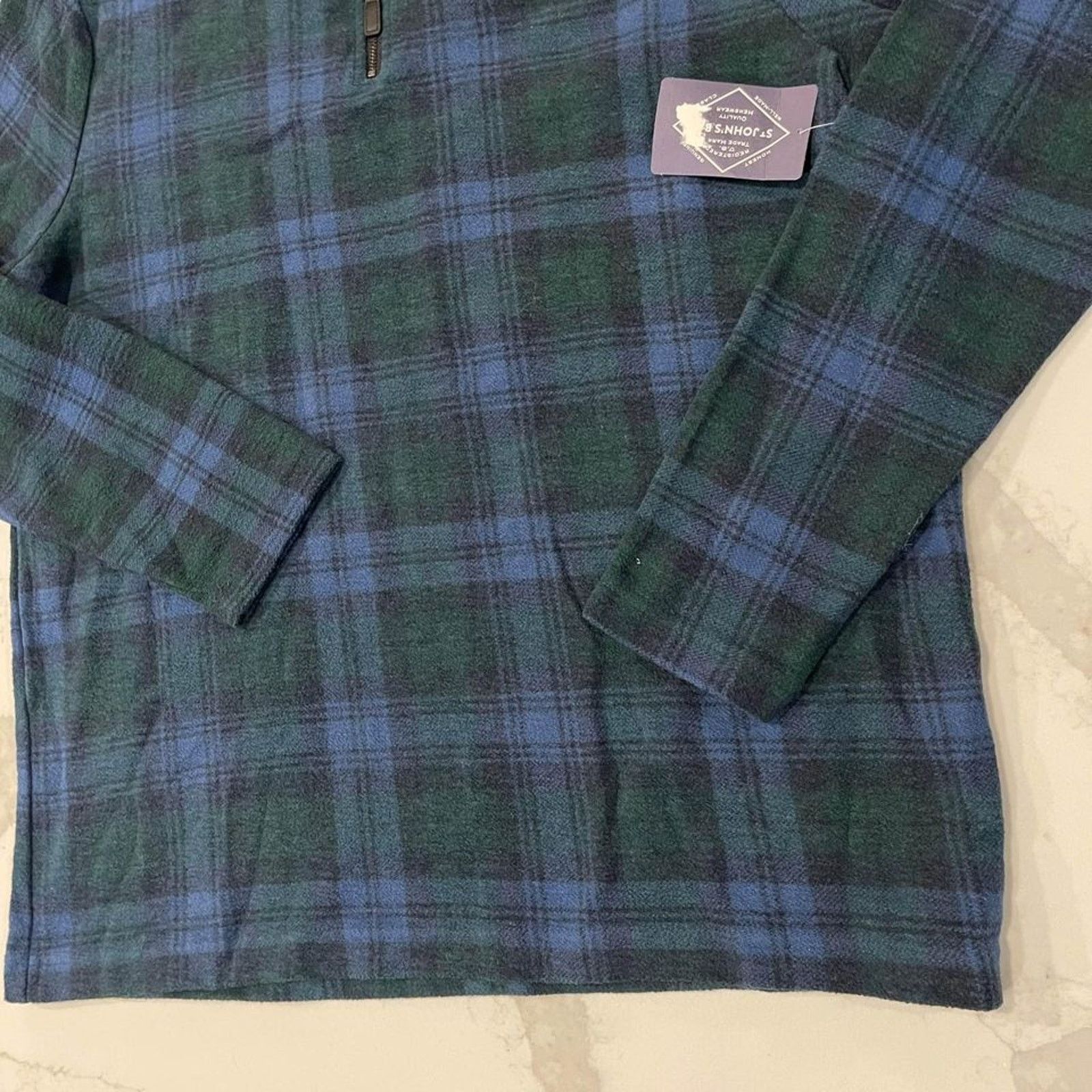 St. Johns Bay St John’s Bay NWT Fleece Half Zip Sweater Mens Large Flannel Size US L / EU 52-54 / 3 - 2 Thumbnail