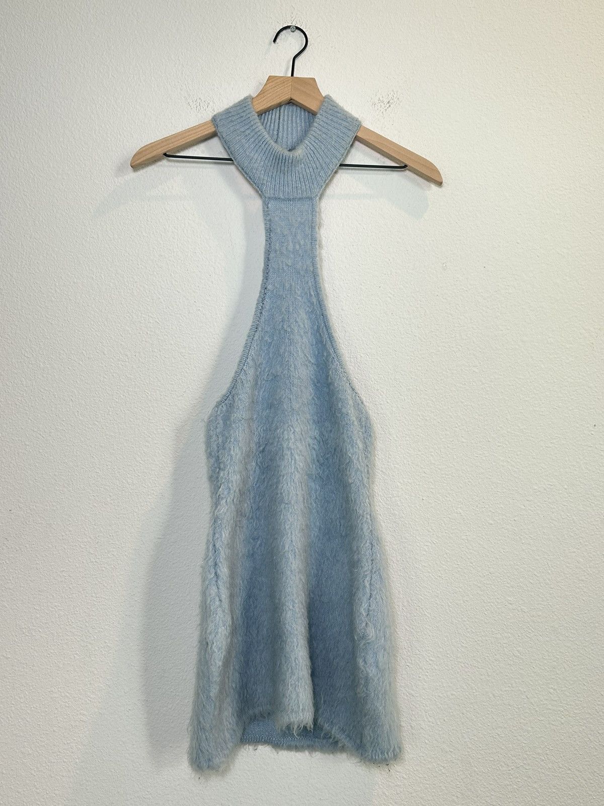 GCDS Fuzzy Mohair Halter Knit Lace Dress Size S / US 4 / IT 40 - 1 Thumbnail