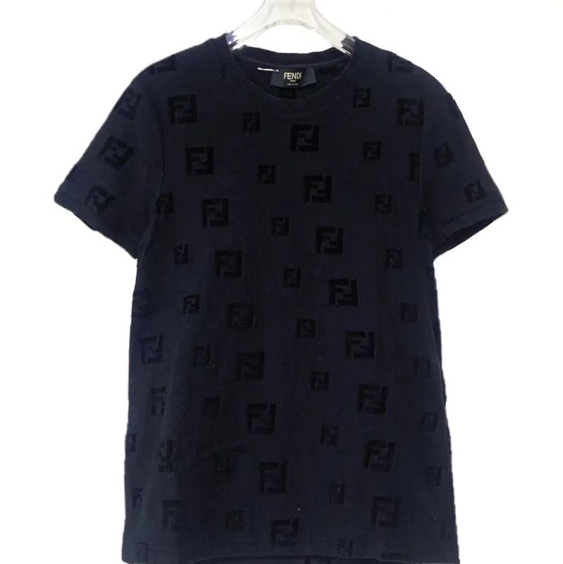 Fendi Fendi Black Cotton Short Sleeve T-Shirt 0089 Size US XS / EU 42 / 0 - 1 Thumbnail