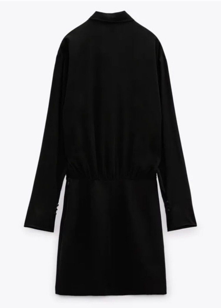 Zara ZARA Tied Mini Dress Black size M Size M / US 6-8 / IT 42-44 - 14 Thumbnail