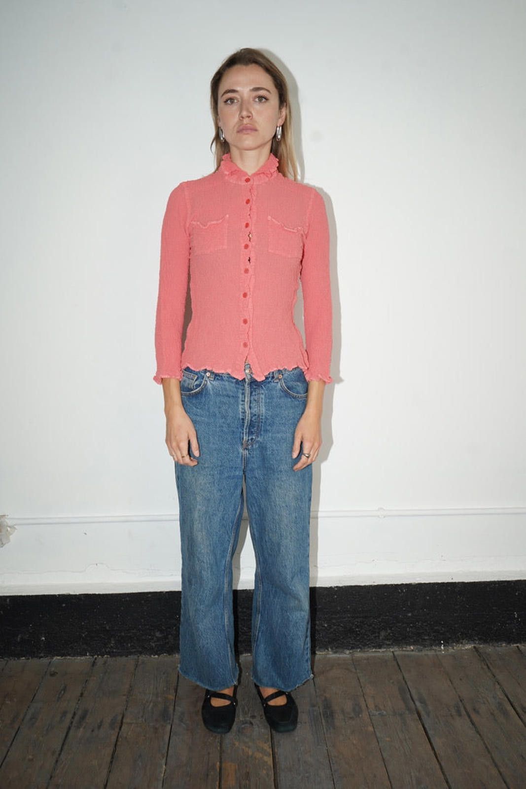 Issey Miyake Issey Miyake Button Up Blouse Size ONE SIZE - 4 Thumbnail