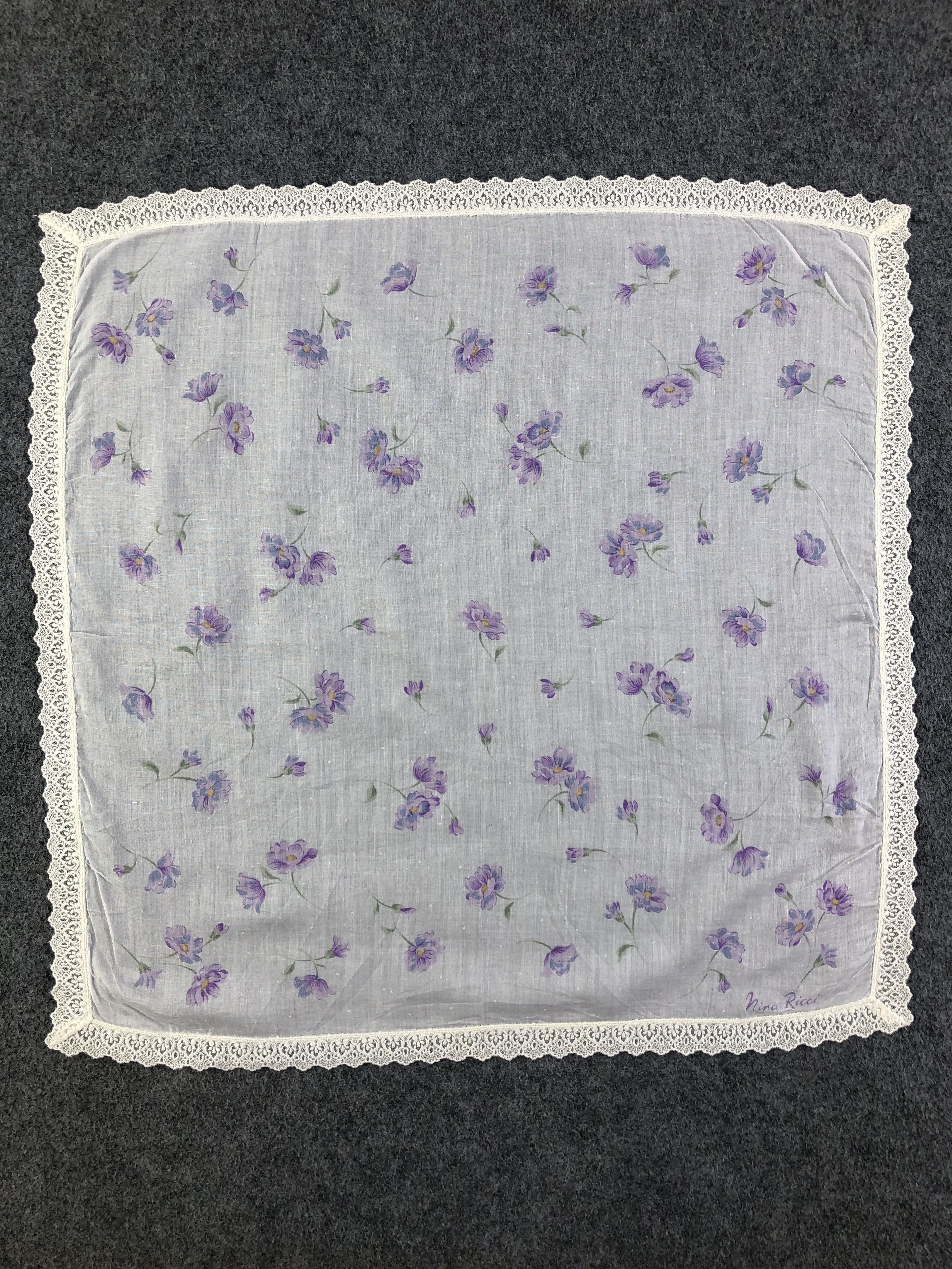 Nina Ricci × Vintage Nina RIcci Handkerchief / Bandana / Neckerchief Size ONE SIZE - 3 Thumbnail