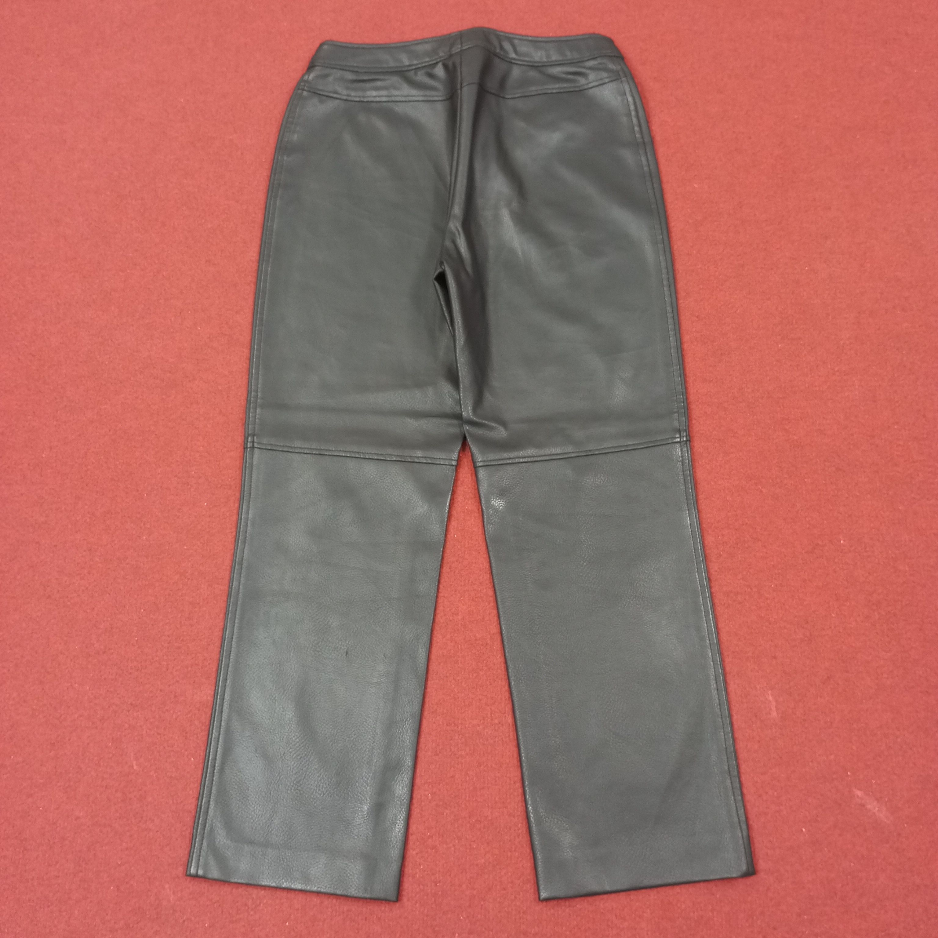 Marella Marella Tricot Fashion Style Leather Pants Size 28" / US 6 / IT 42 - 3 Thumbnail