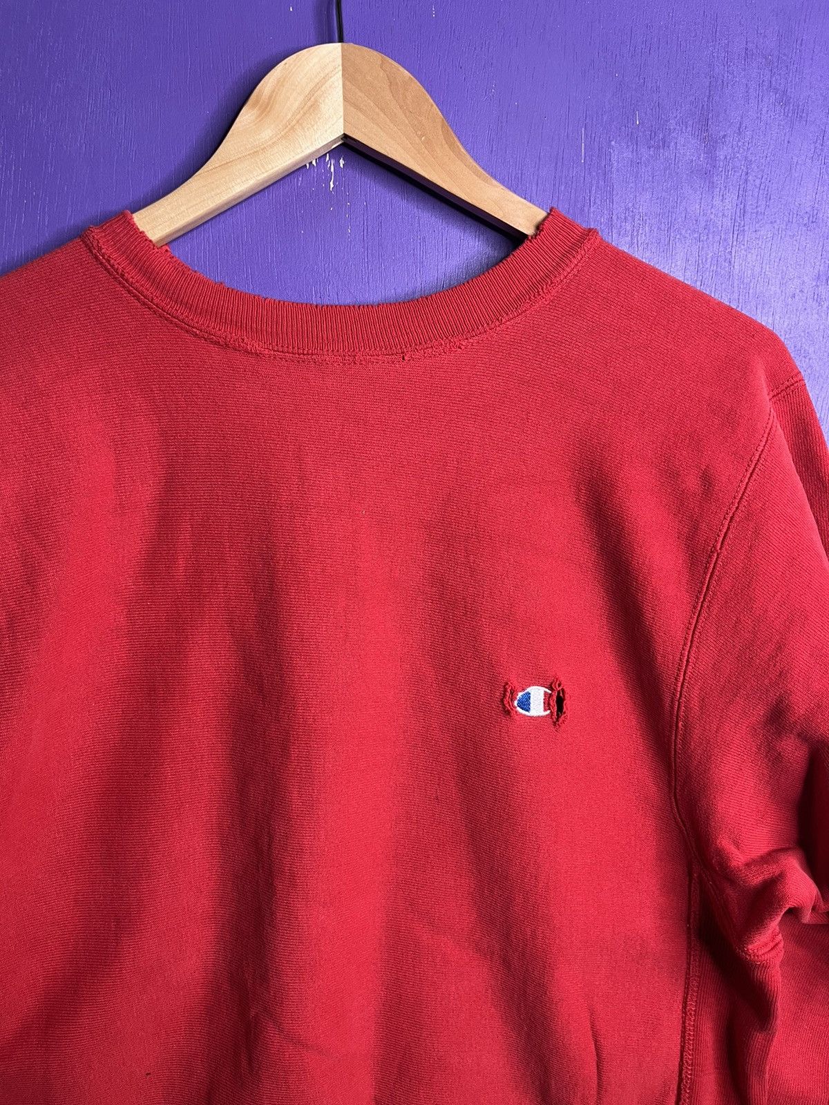 Champion × Vintage Vintage 80s Champion Simple logo reverse weave crewneck Size US M / EU 48-50 / 2 - 3 Thumbnail