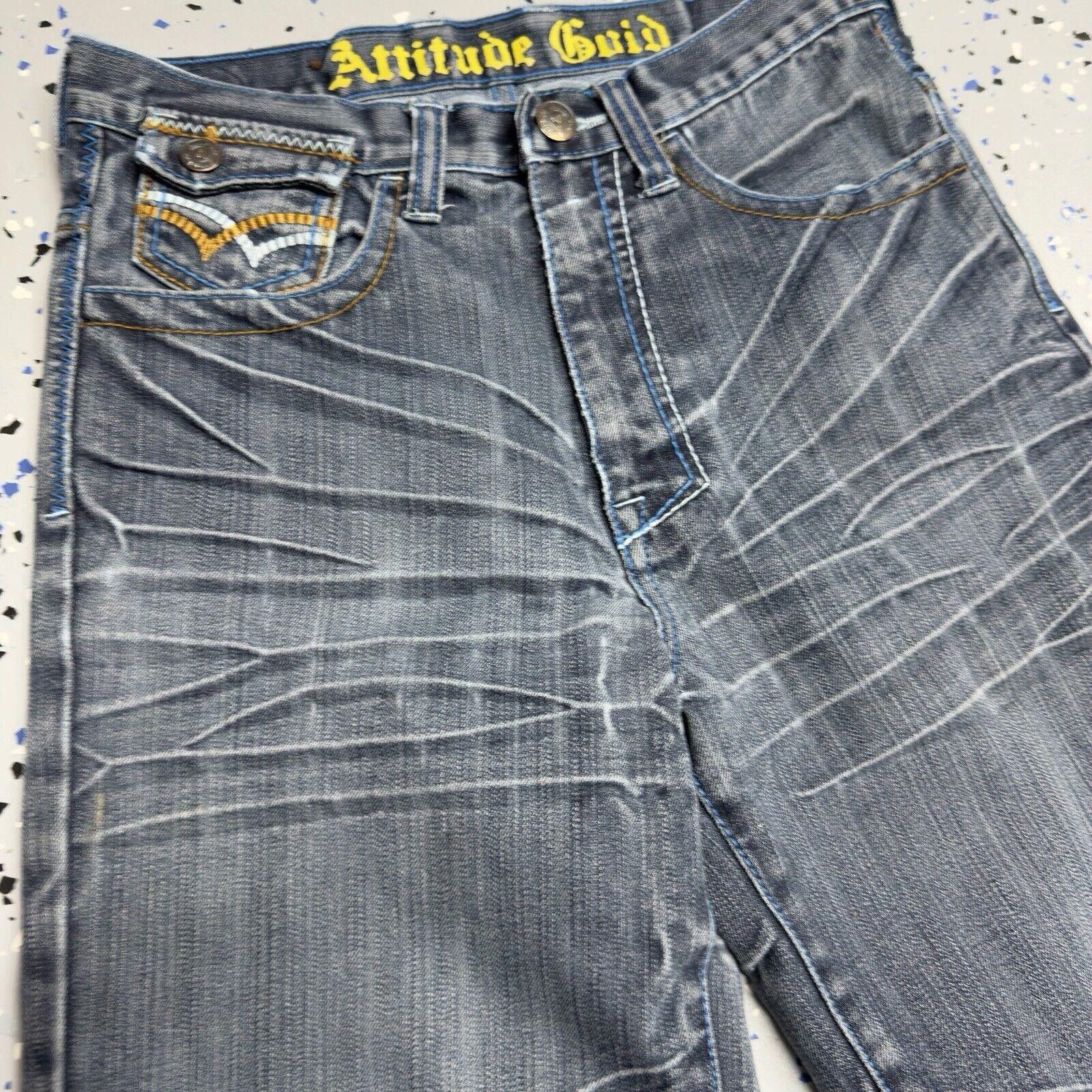 Designer Vintage Y2K Attitude Guid Jeans Blue Size 16 Women Size 38" / US 16 / IT 52 - 2 Thumbnail