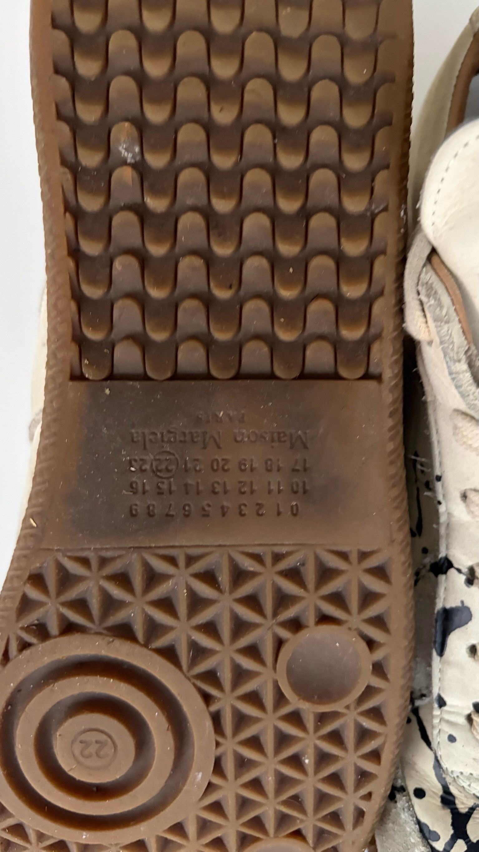 Maison Margiela Paint Splatter Replica Sneakers Size US 10 / EU 43 - 6 Thumbnail