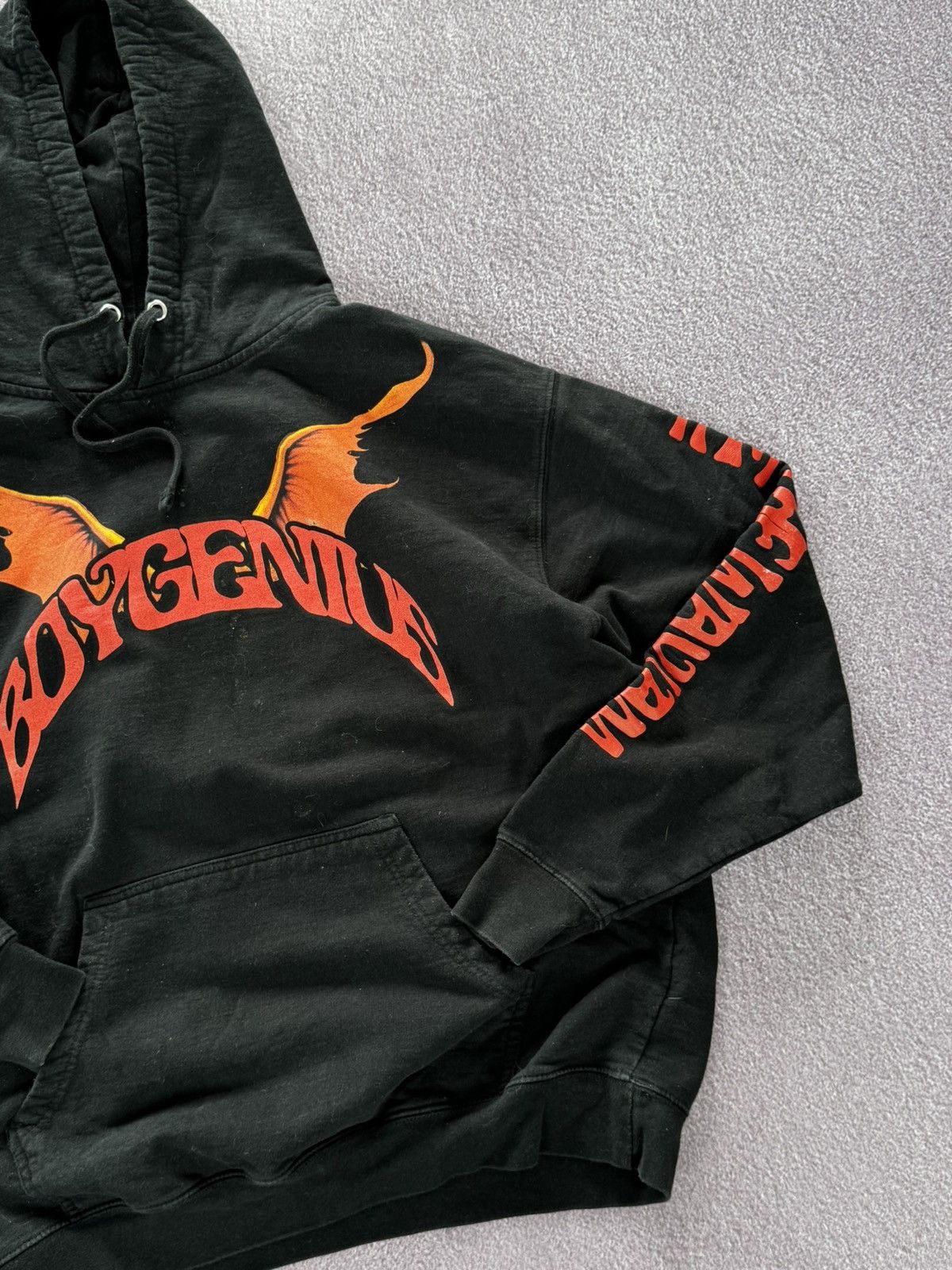 Vintage BoyGenius Demon Hoodie Tour Merch Large Concert Pullover Size US XL / EU 56 / 4 - 6 Thumbnail