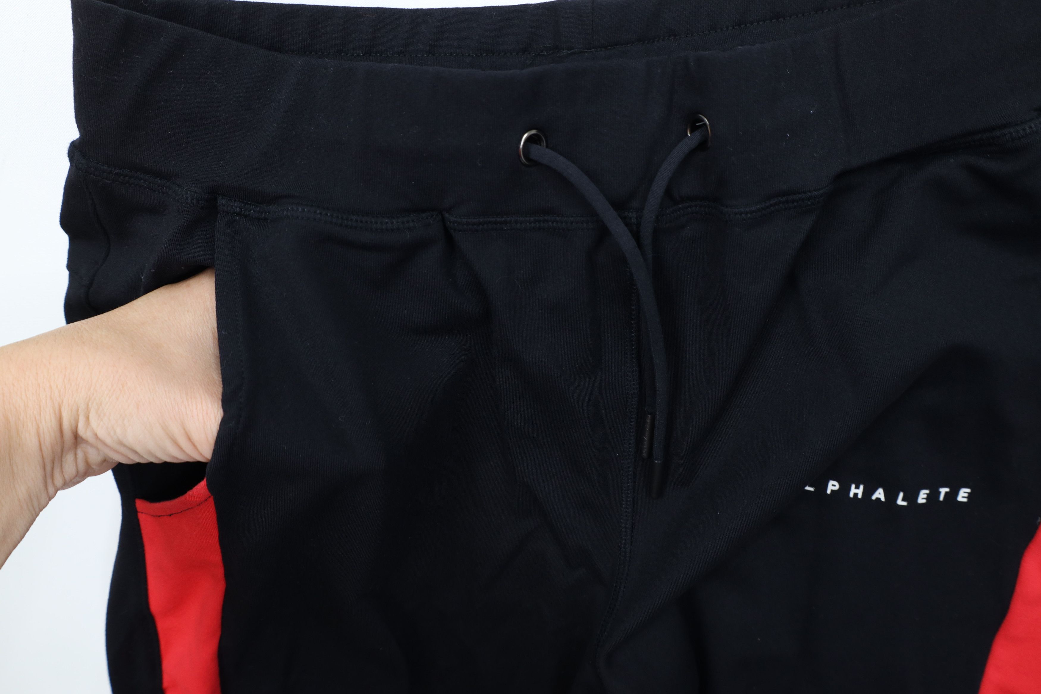 Vintage Alphalete Stretch Spell Block Cuffed Joggers Pants Black Size US 34 / EU 50 - 6 Thumbnail