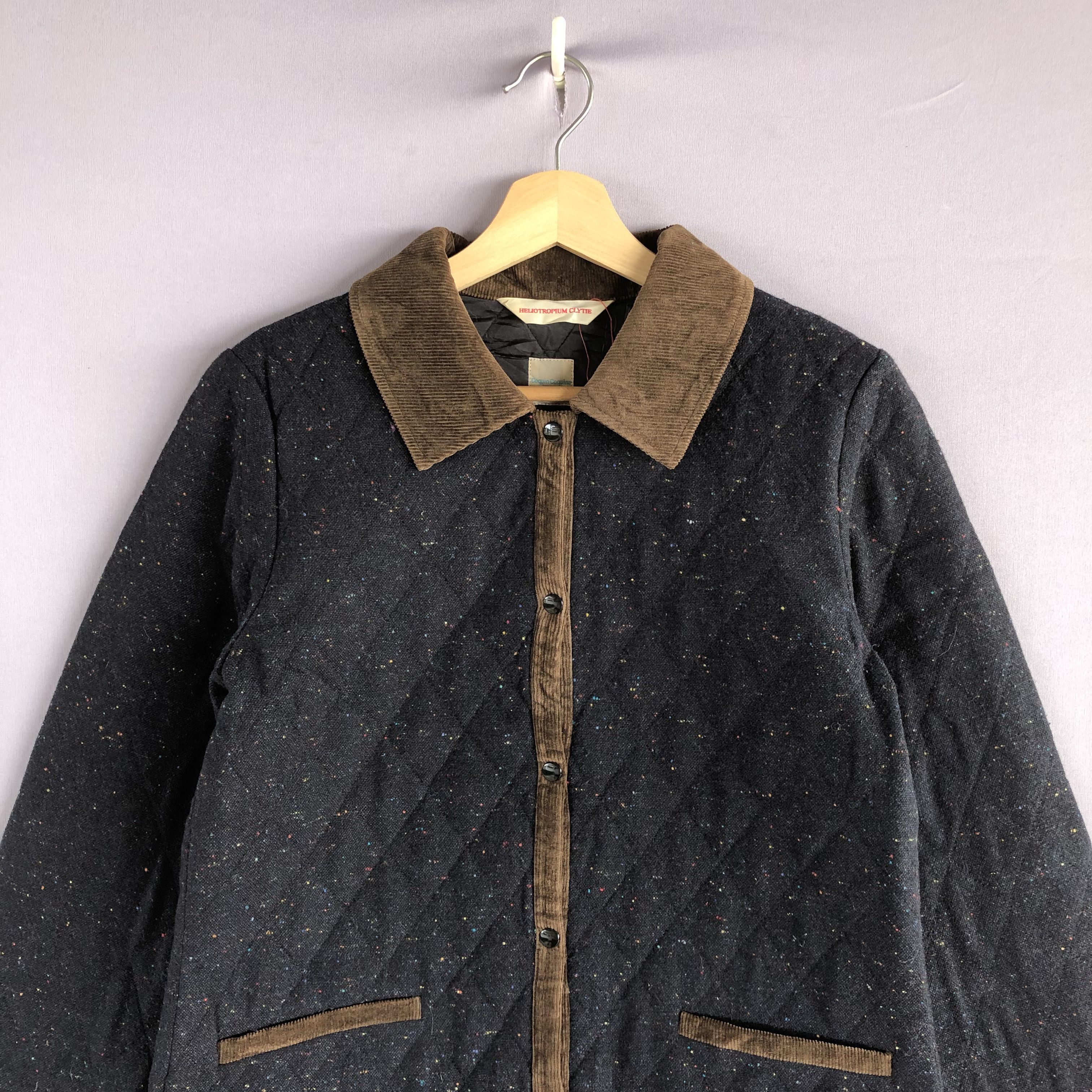 Japanese Brand × Vintage Vintage Heliotropium Japanese Quilted Hoodie Jacket Size US XS / EU 42 / 0 - 4 Thumbnail