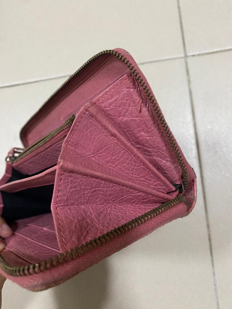 Balenciaga Balenciaga Paris Classic Long Zip Wallet – Pink Size ONE SIZE - 6 Thumbnail