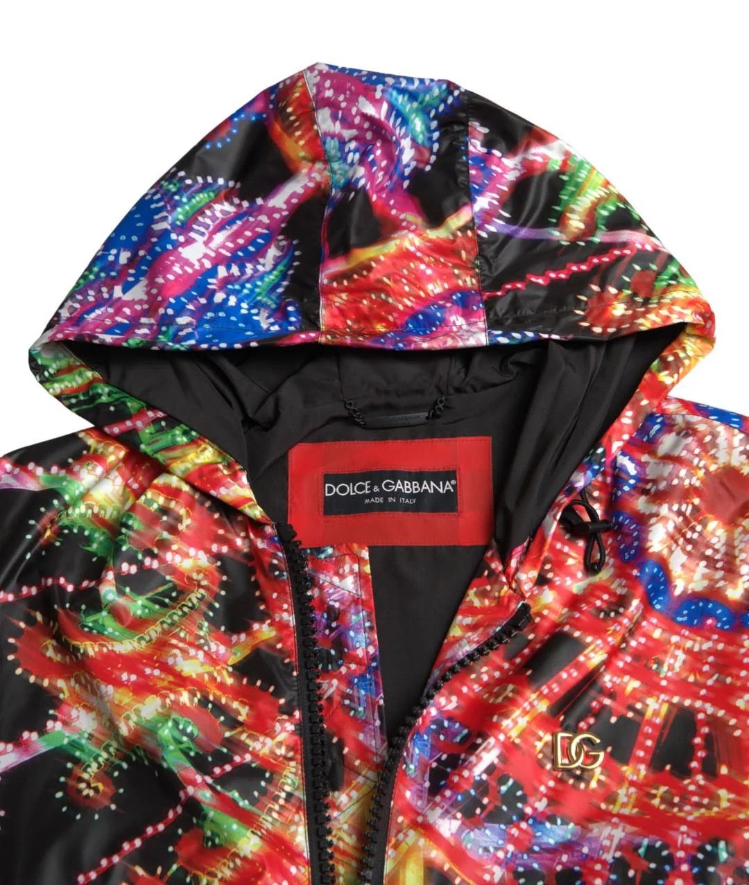 Dolce & Gabbana o1y0125 Logo Hooded Jacket in Multicolor Size US L / EU 52-54 / 3 - 3 Thumbnail