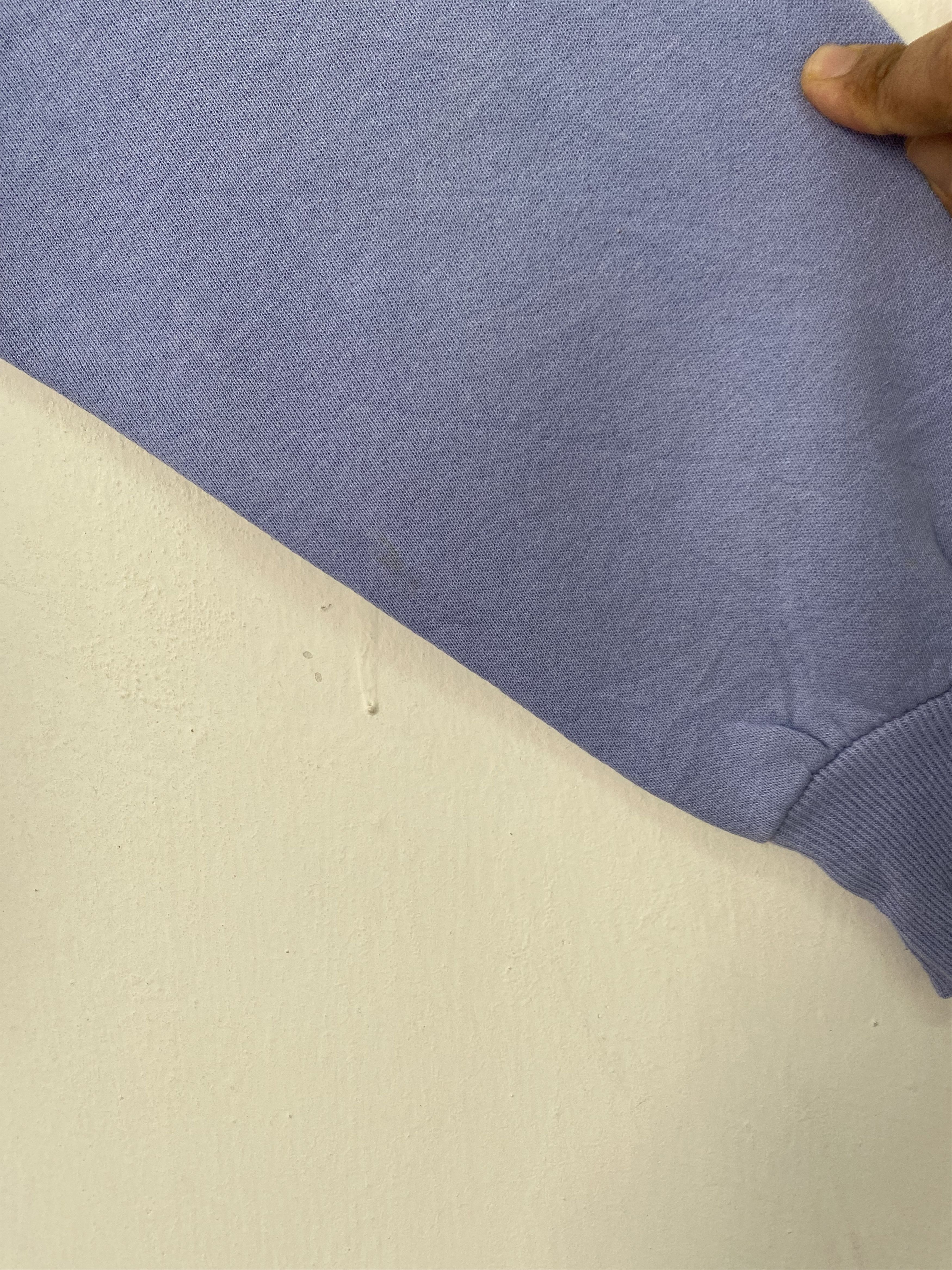 Vintage Vintage 90s Top Stich Sweatshirt Purple Collarneck L Size Size US L / EU 52-54 / 3 - 9 Thumbnail