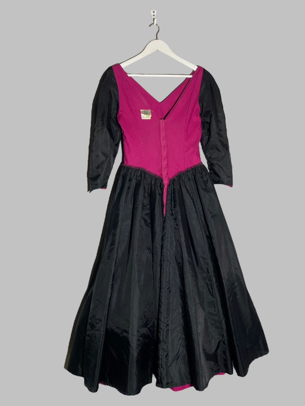 Laura Ashley Vintage 70s 80s Laura Ashley Deep Pink Puff Sleeve Dress Size M / US 6-8 / IT 42-44 - 21 Thumbnail