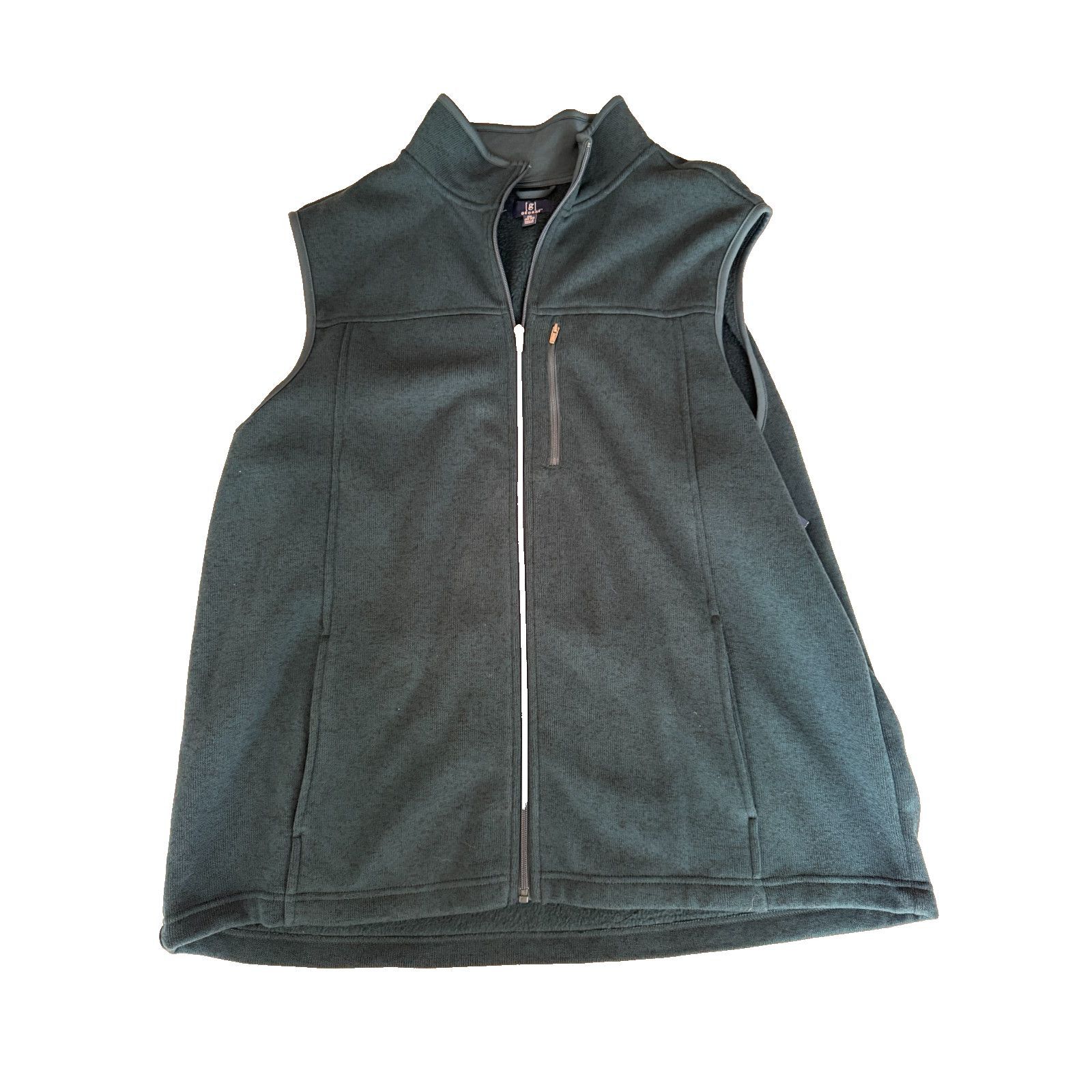 George George Mens 2XL Gray Heather Vest Lightweight Full Zip Flee Size US XXL / EU 58 / 5 - 1 Thumbnail