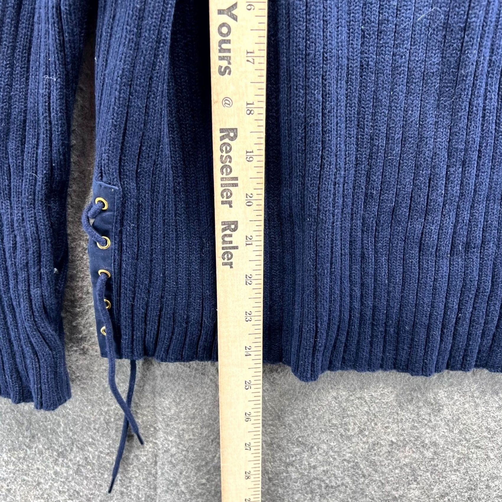 Ralph Lauren VINTAGE Lauren Ralph Lauren Sweater Women Medium Blue Pullover Fleece Crown Rib Knitted Sweater Pullover All Seasons Ladies M Blue Logo Regex Size M / US 6-8 / IT 42-44 - 4 Thumbnail
