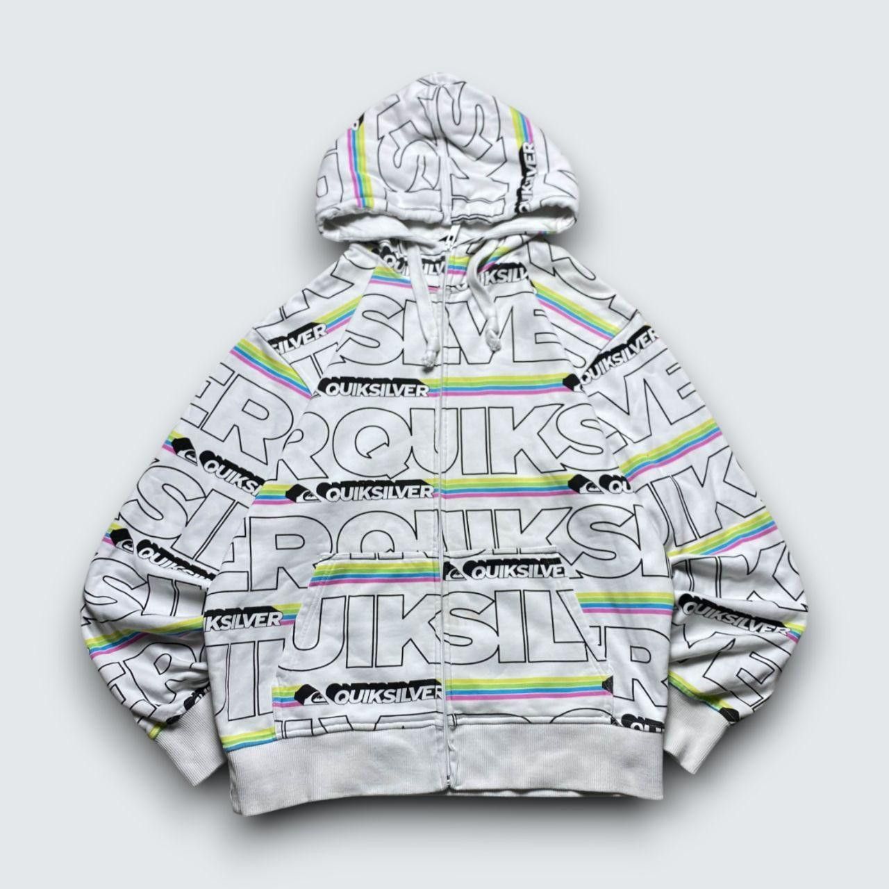 Quiksilver Quiksilver Y2K Logo Hoodie White M Size US M / EU 48-50 / 2 - 1 Thumbnail