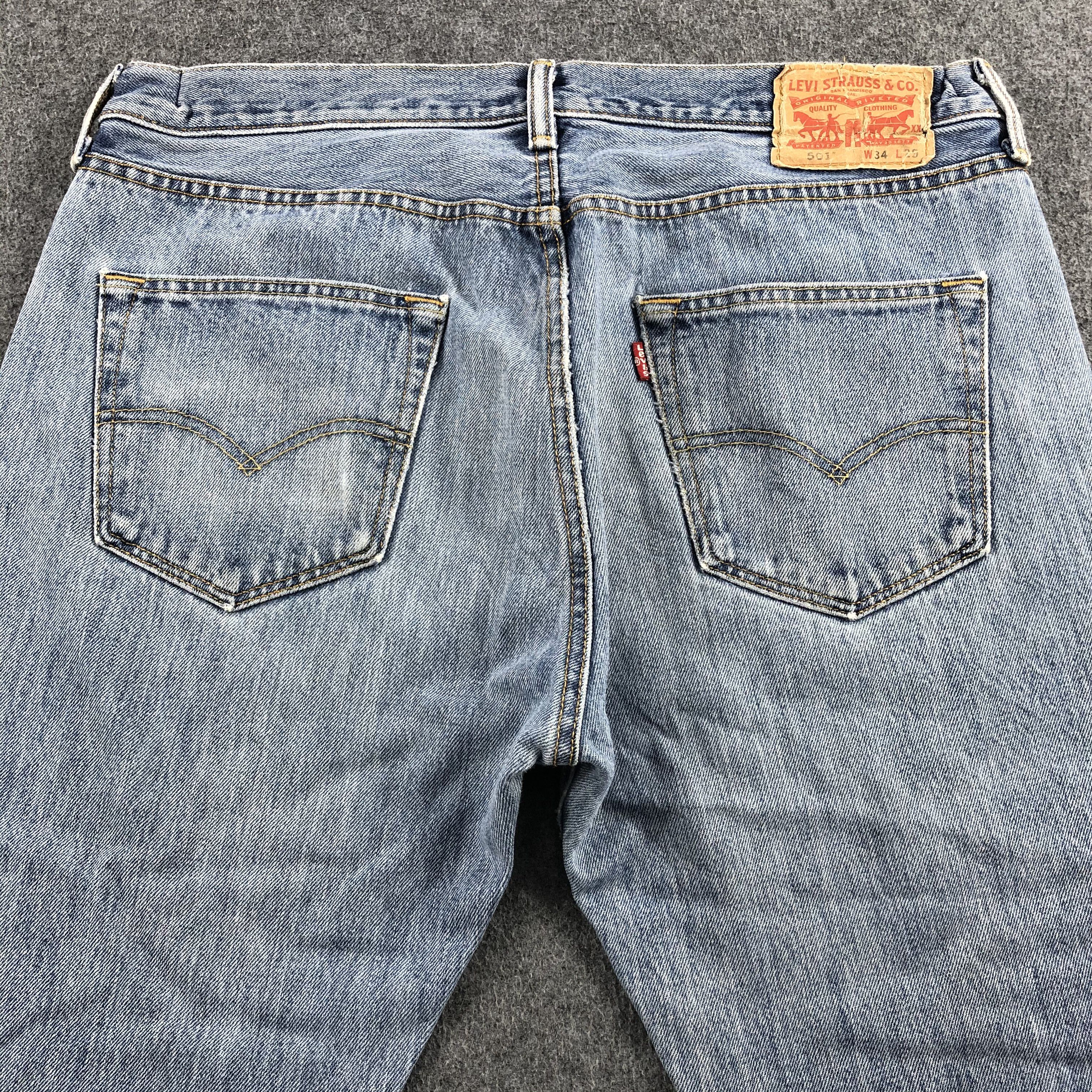 Levi's Vintage Light Wash Levis 501 Jeans-J2008 Size US 36 / EU 52 - 4 Thumbnail