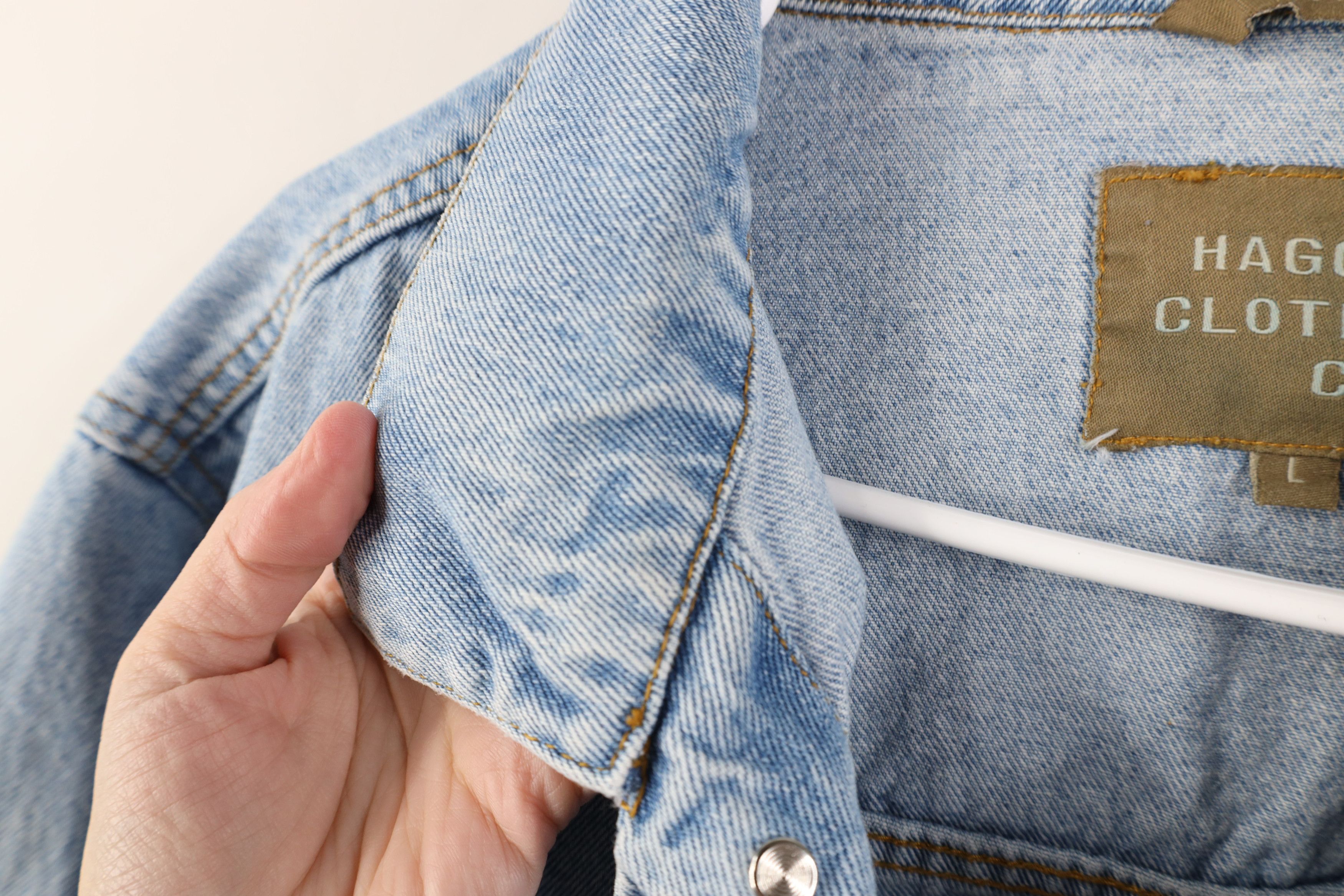 Vintage Vintage 90s Streetwear Denim Jean Trucker Jacket Blue Cotton Size US L / EU 52-54 / 3 - 9 Thumbnail