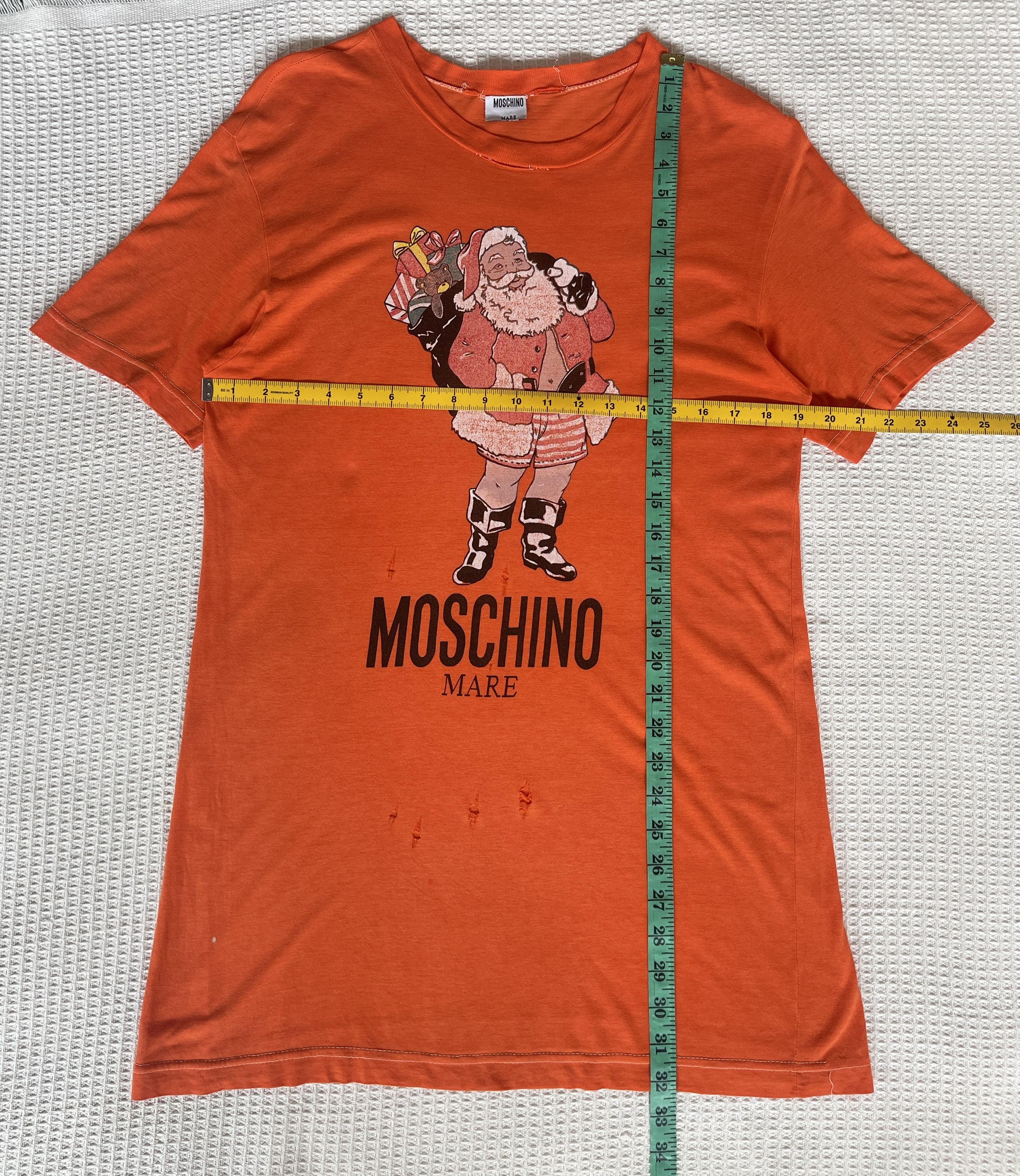 Moschino Trashed🔥MOCHINO MARE🔥Santa Claus Tshirt Size US M / EU 48-50 / 2 - 4 Thumbnail