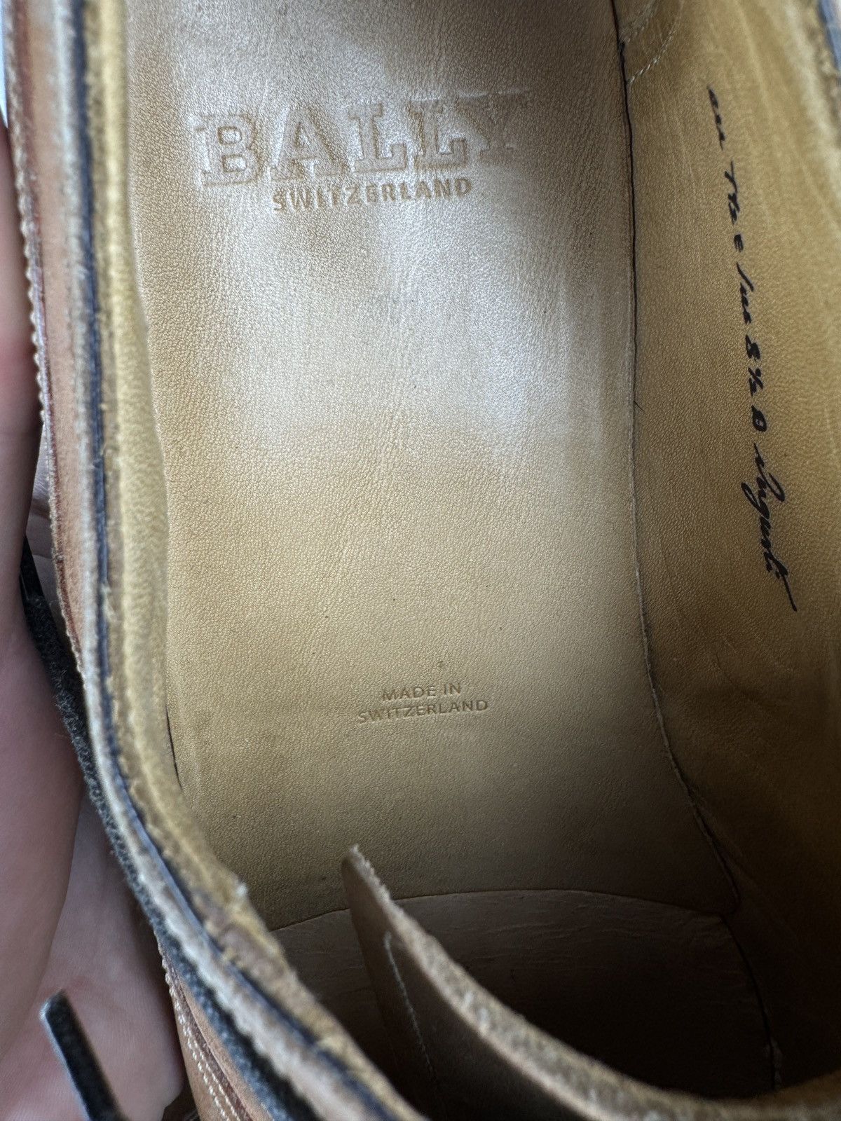 Bally Bally Brown Beige formsl oxford derby leather shoes us 8.5 Size US 8.5 / EU 41-42 - 21 Thumbnail