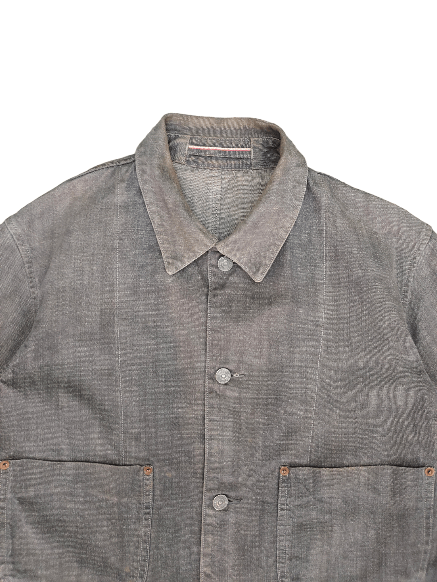 If Six Was Nine Tabloid News Japan Selvedge Chore Denim Jacket Size US M / EU 48-50 / 2 - 3 Thumbnail