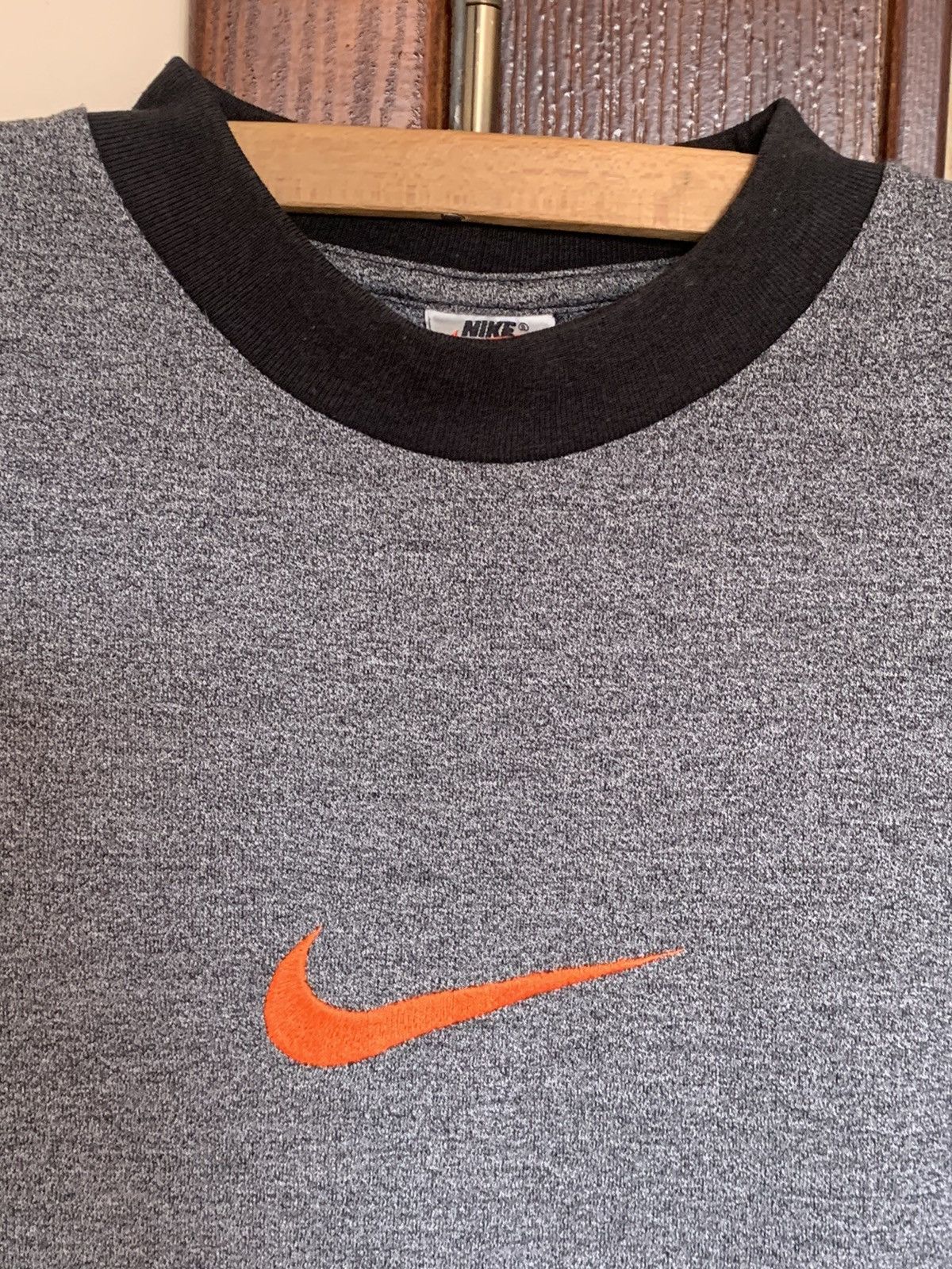 Nike × Vintage Nike Vintage Oversized T-shirt Center swoosh |Boxy fit | Size US L / EU 52-54 / 3 - 9 Thumbnail