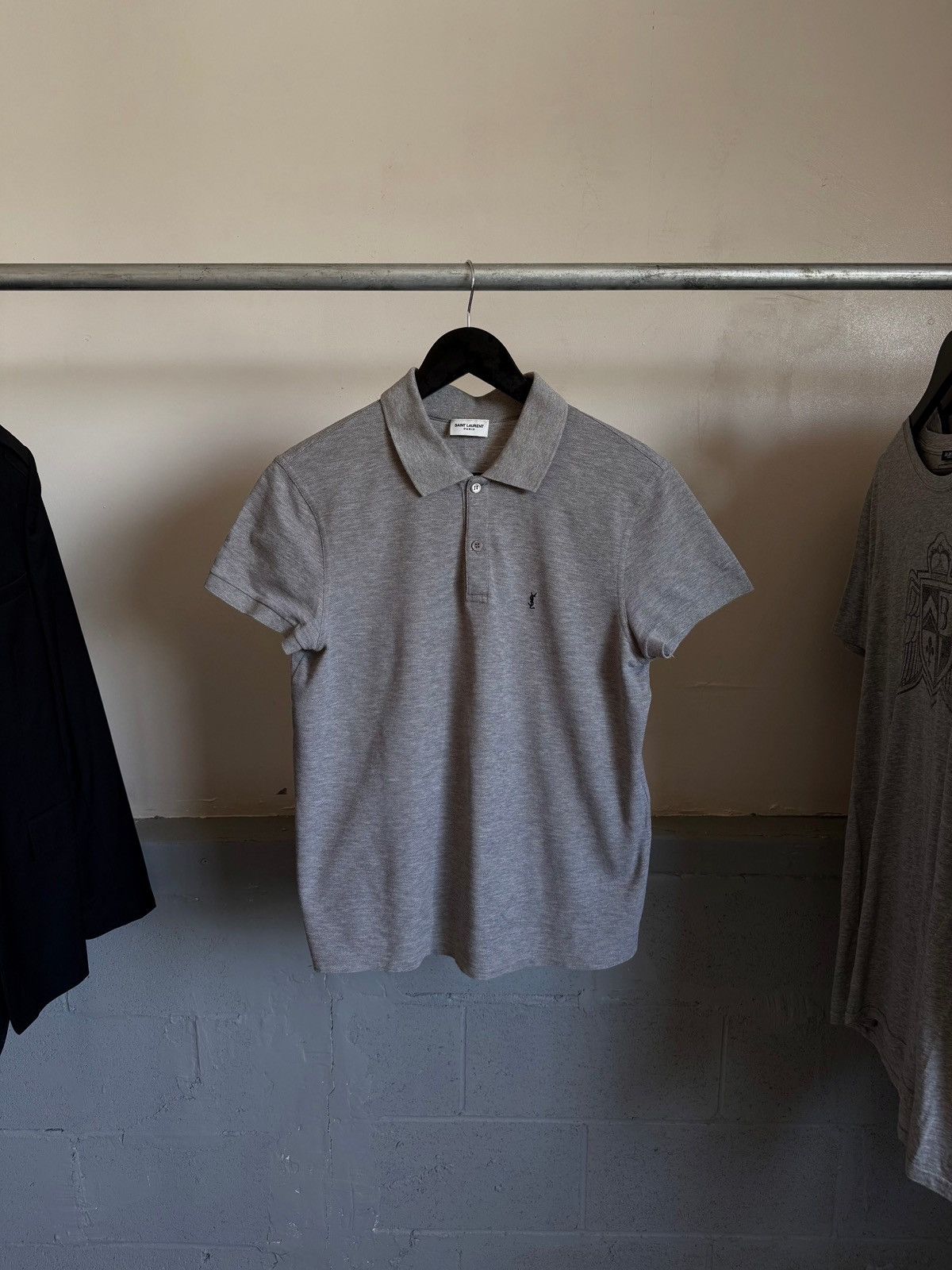 Saint Laurent Paris FW13 ‘YSL’ Polo - Hedi Slimane Size US M / EU 48-50 / 2 - 1 Thumbnail