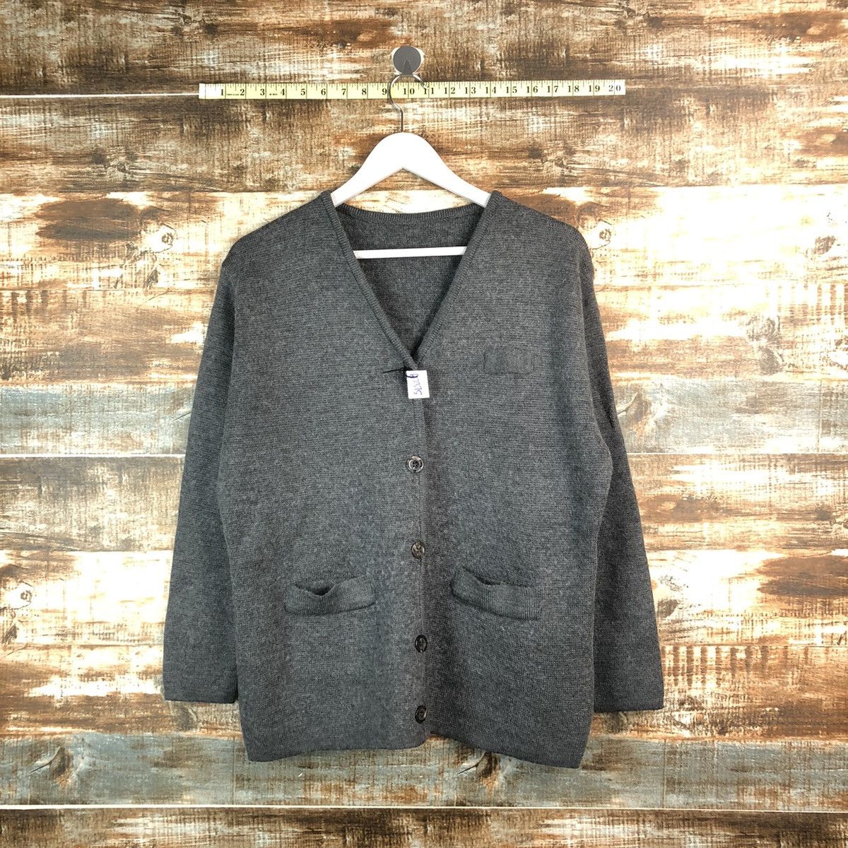 Homespun Knitwear × Japanese Brand Japanese Brand Grey Cardigan Knitwear #A2375 Size US M / EU 48-50 / 2 - 1 Thumbnail