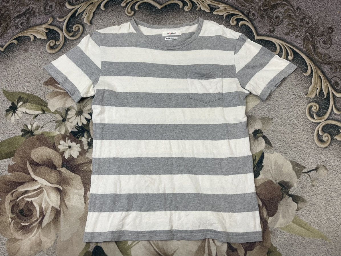 Morgan Homme Morgan Homme Stripe Tshirt Streetwear Size US S / EU 44-46 / 1 - 1 Thumbnail