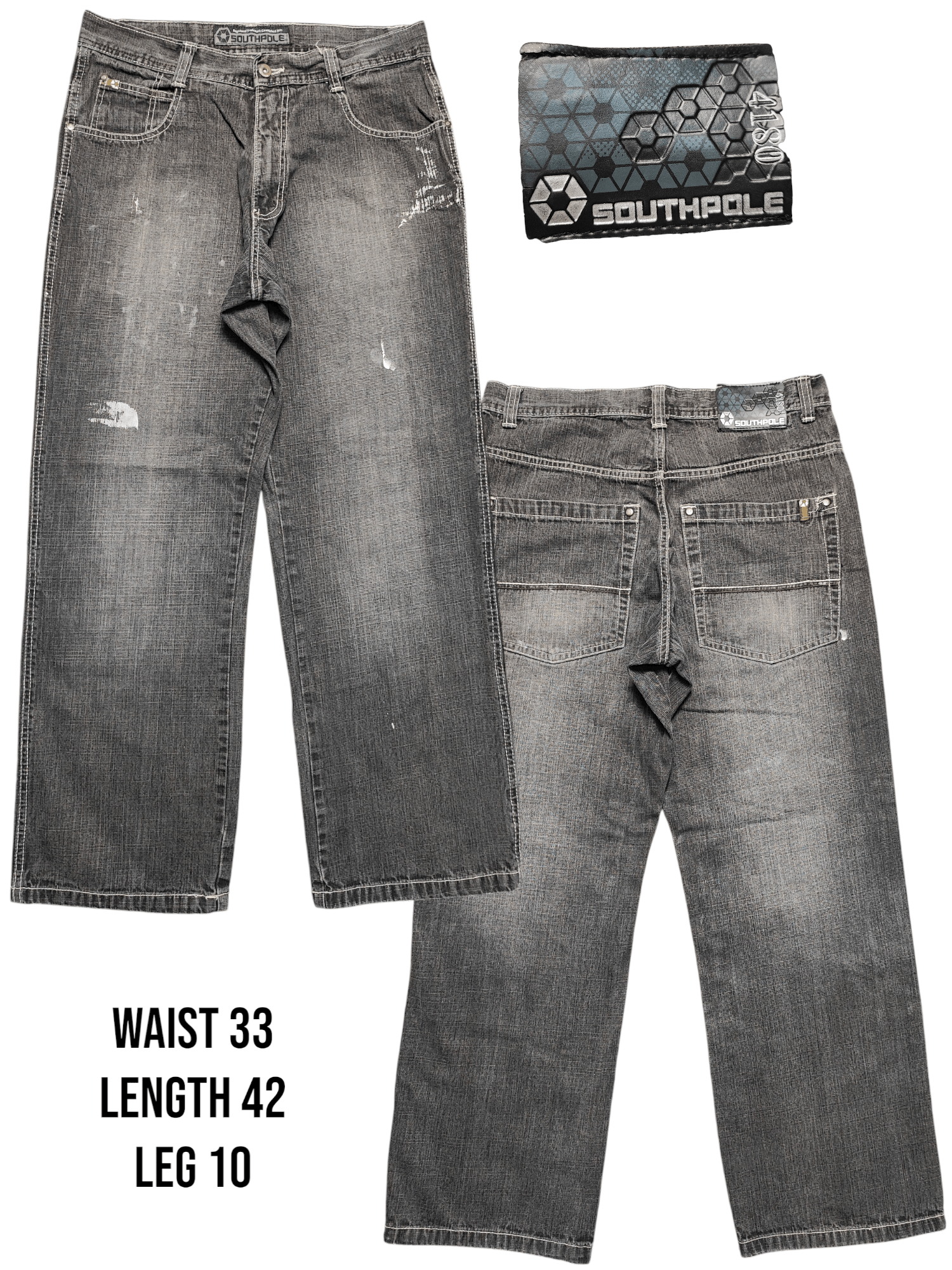 JNCO × Southpole × Vintage Crazy vintage 90's faded black South