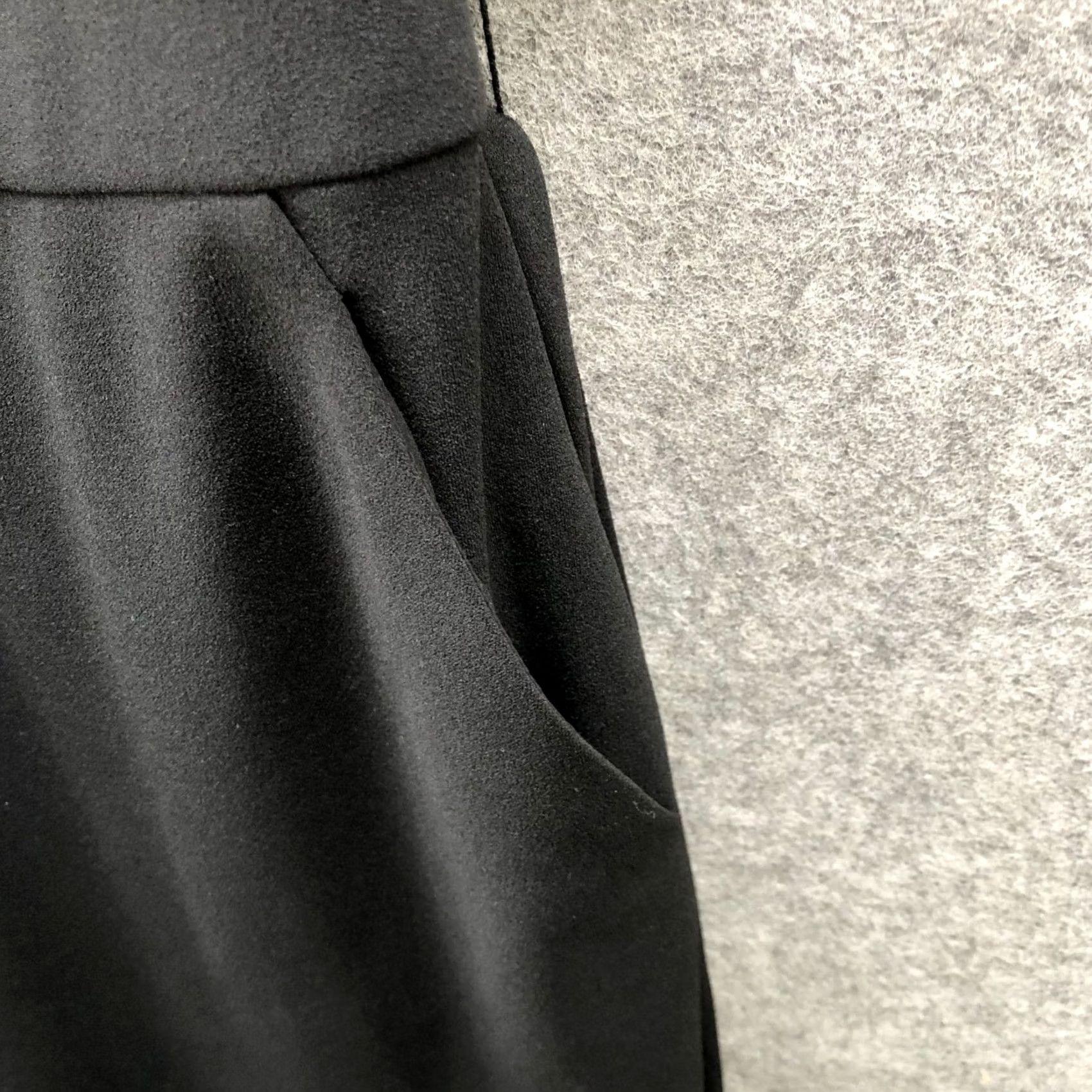 Vintage Eliza J Black Jumpsuit Womens 10 V-Neck Short Sleeve Wide-Leg Party Dressy Formal Women's Size 32" / US 10 / IT 46 - 6 Thumbnail