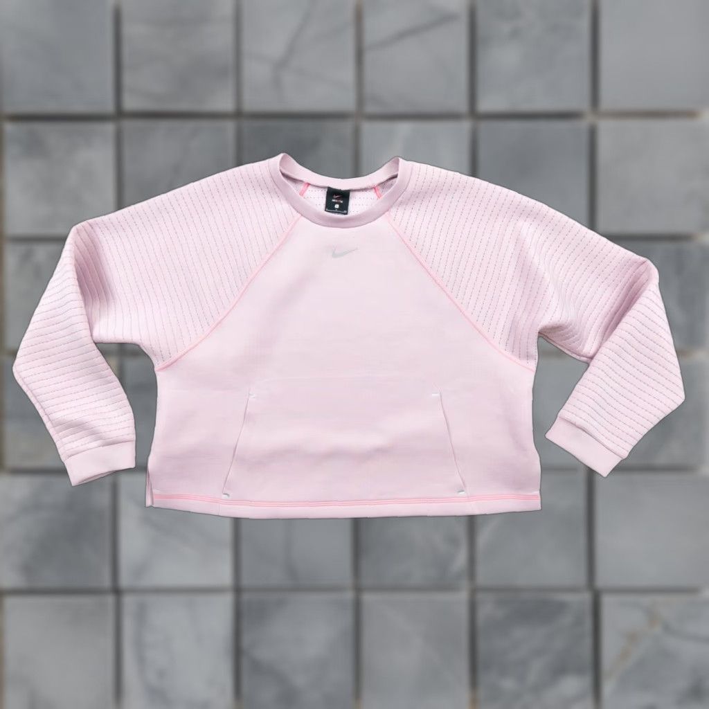 Nike Nike Pro Womens Small Crewneck Pullover Sweatshirt Pink Activewear Casual Breathable Ladies Size S / US 4 / IT 40 - 1 Thumbnail
