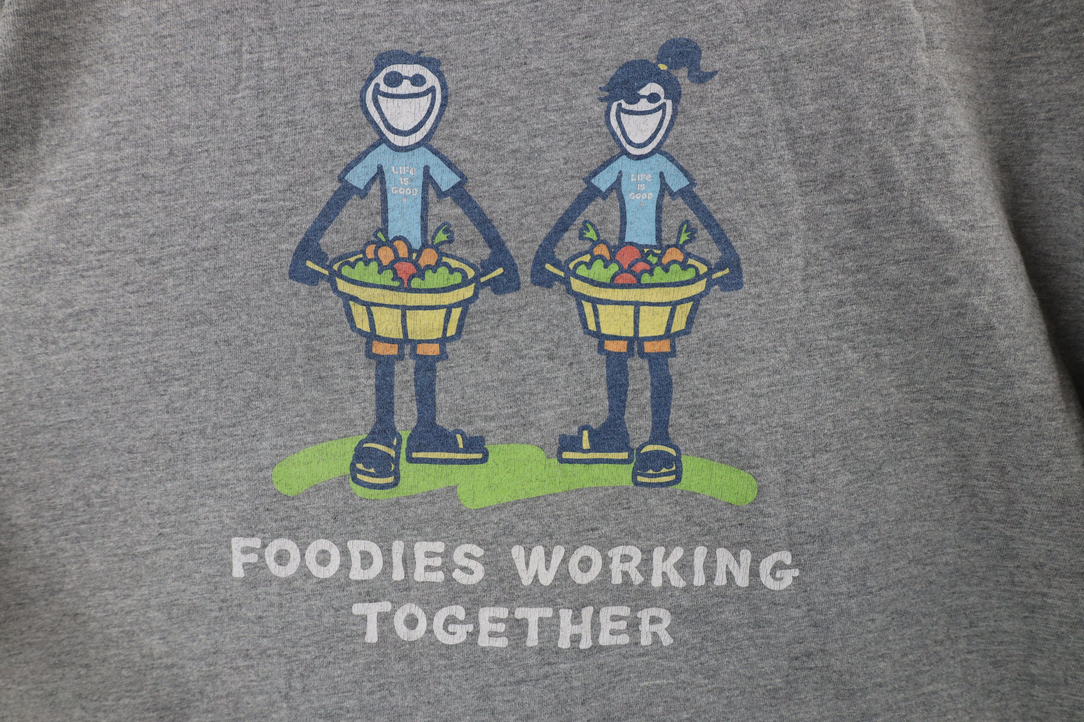 Life is Good × Vintage Vintage Life is Good Foodies Working Together T-Shirt Size US XL / EU 56 / 4 - 4 Thumbnail