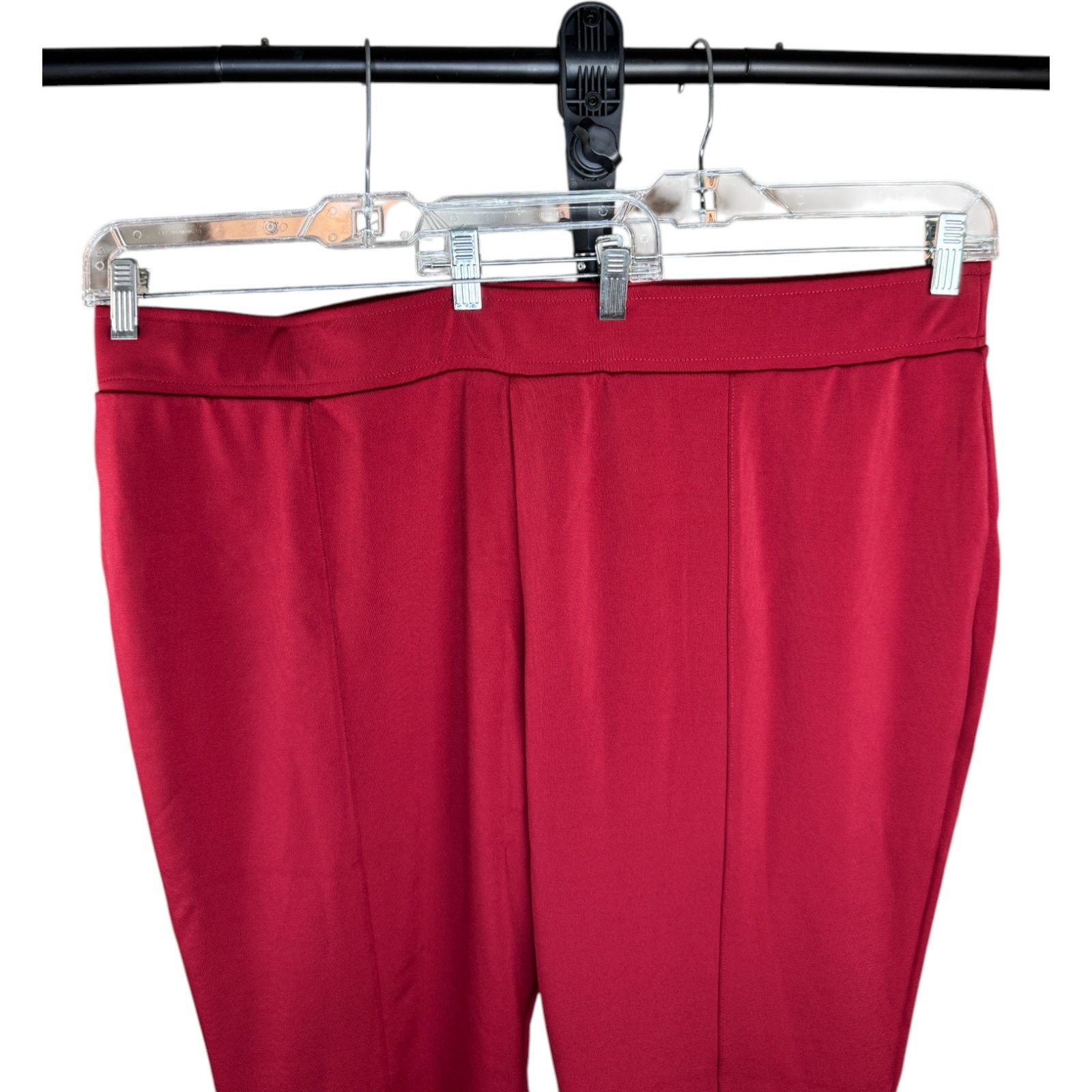 Other IMAN Global Chic 2XP Wine Red Pull-On Stretch Pants \ Size 36" / US 14 / IT 50 - 6 Thumbnail