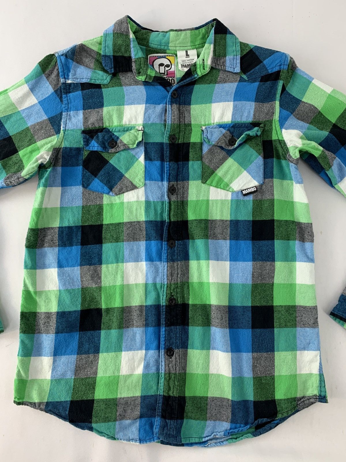 Mambo Mambo Plaid Checked Flannel Button Up Shirt Longsleeve Size US M / EU 48-50 / 2 - 3 Thumbnail