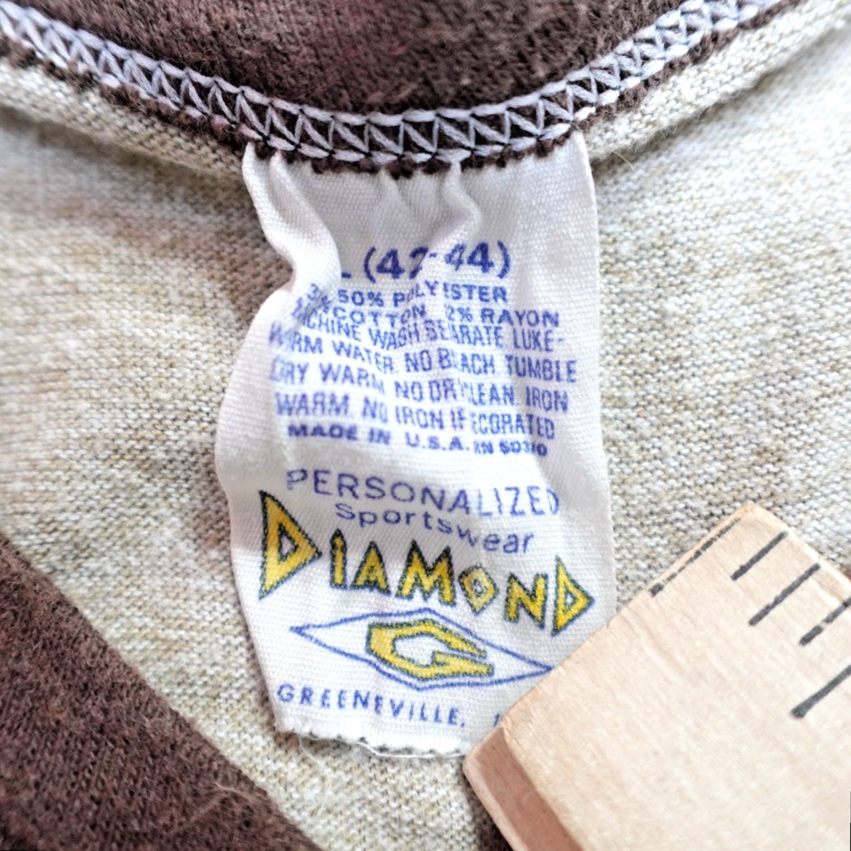 Vintage VINTAGE Womens Shirt XL Beige Heather Ringer Appalachian Shirt Crew Neck Short Sleeve Cotton Womens XL Beige Heather Appalachian Size XL / US 12-14 / IT 48-50 - 4 Thumbnail