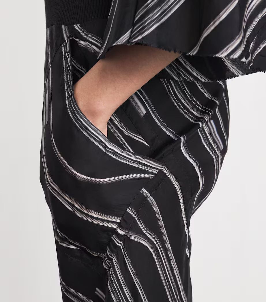 Rick Owens o1y0126 Sweatpant in Black/White Size 27" / US 4 / IT 40 - 5 Thumbnail