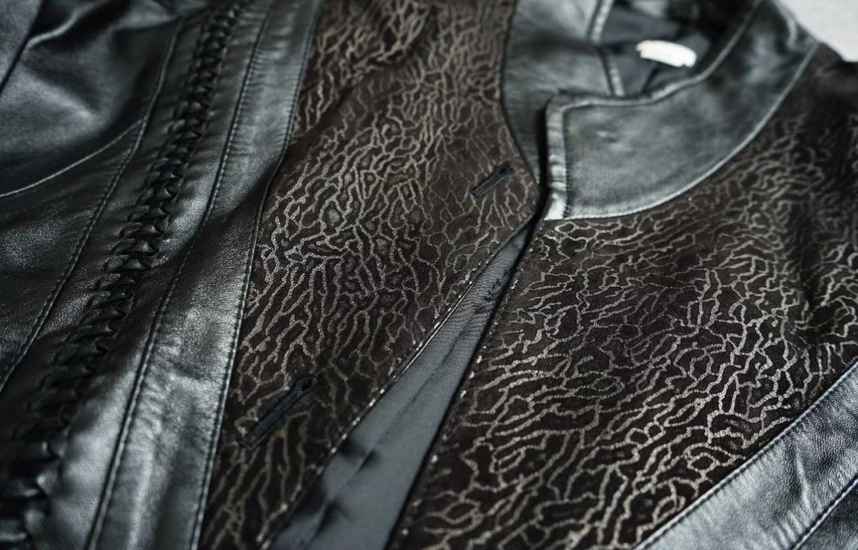 Dries Van Noten Dries Van Noten Leopard Print Patchwork Leather Jacket Size US S / EU 44-46 / 1 - 5 Thumbnail