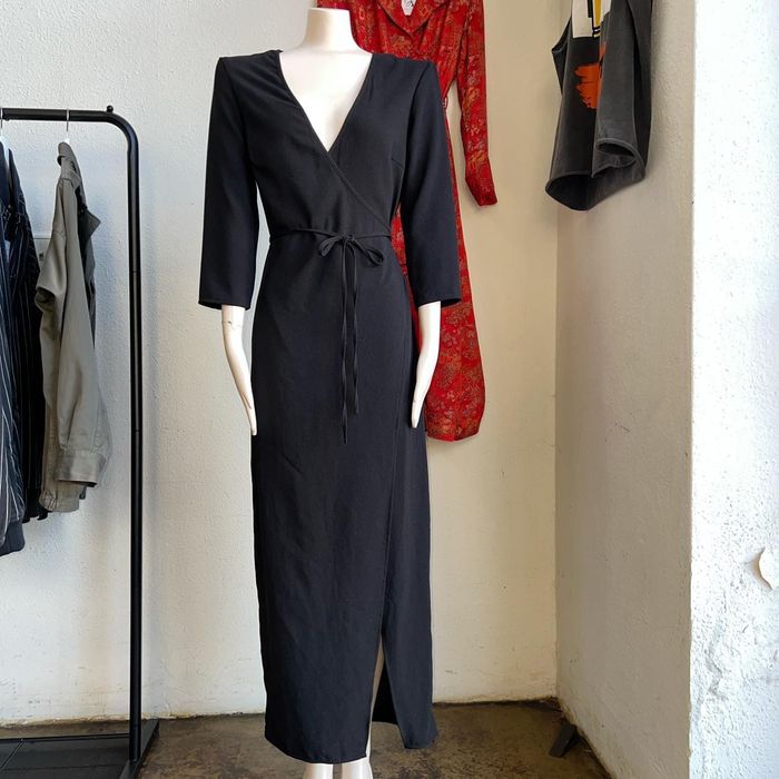 American Apparel American Apparel Julliard Wrap Maxi Dress Grailed