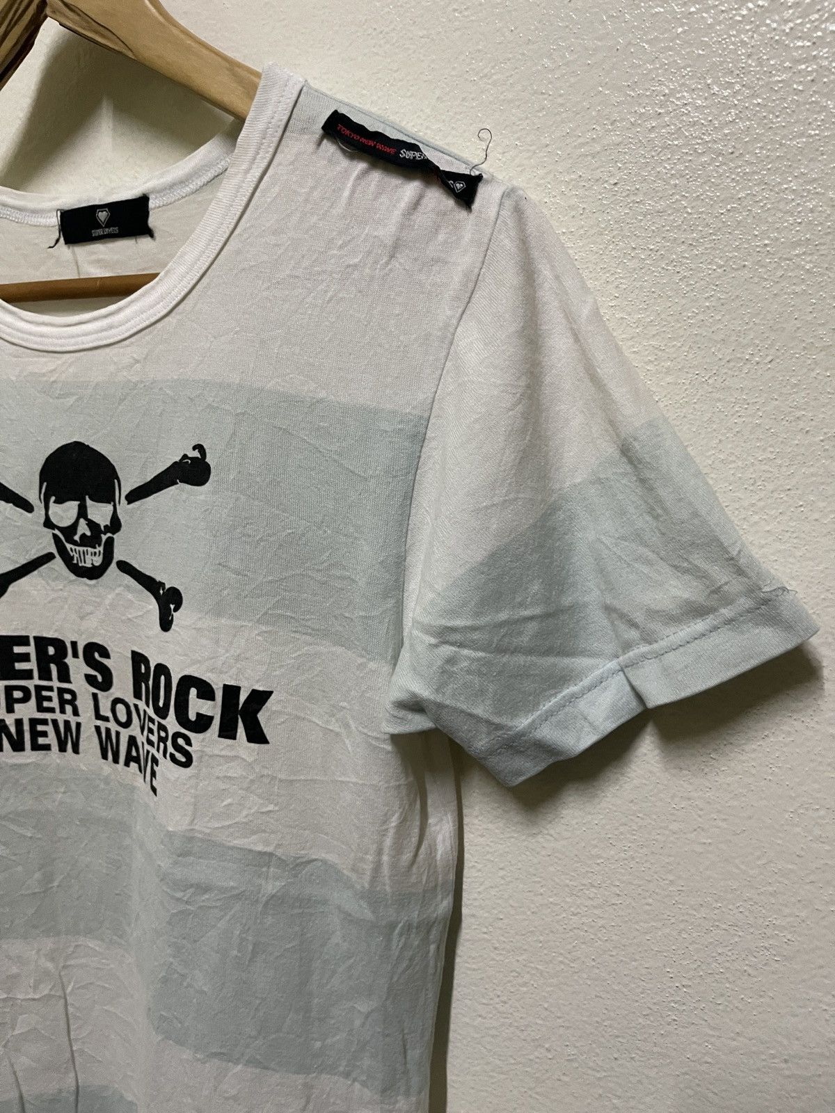 Japanese Brand × Vintage Super Lovers New Wave Skull T Shirt Size US M / EU 48-50 / 2 - 7 Thumbnail
