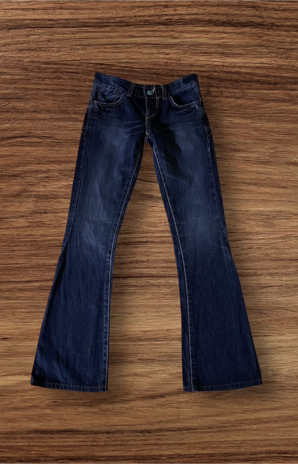 Edwin 🔥FLARE🔥🔥Something Edwin Vienus Jean Flare Denim Size US 27 - 2 Thumbnail